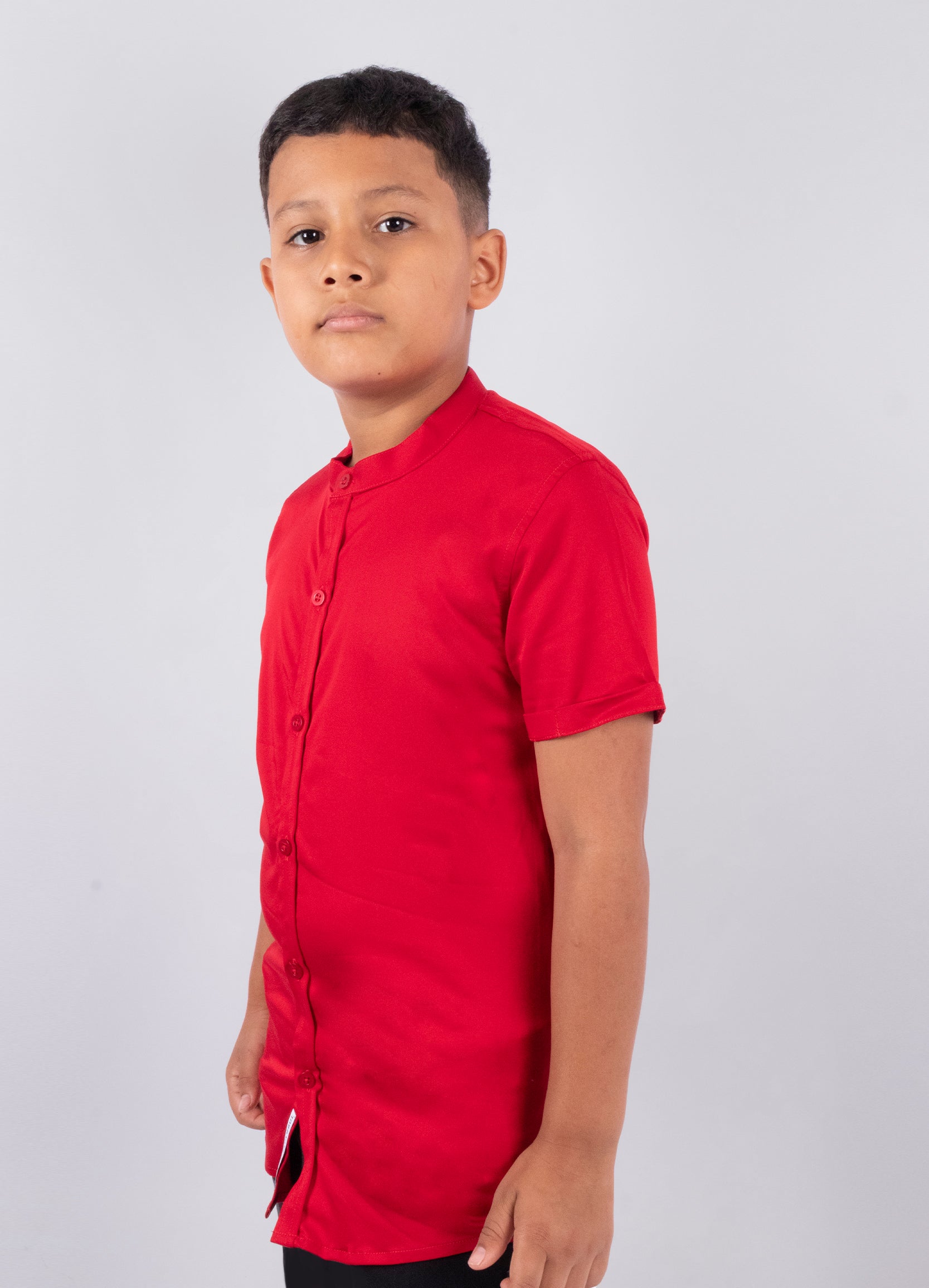 Camisa niño basica rojo