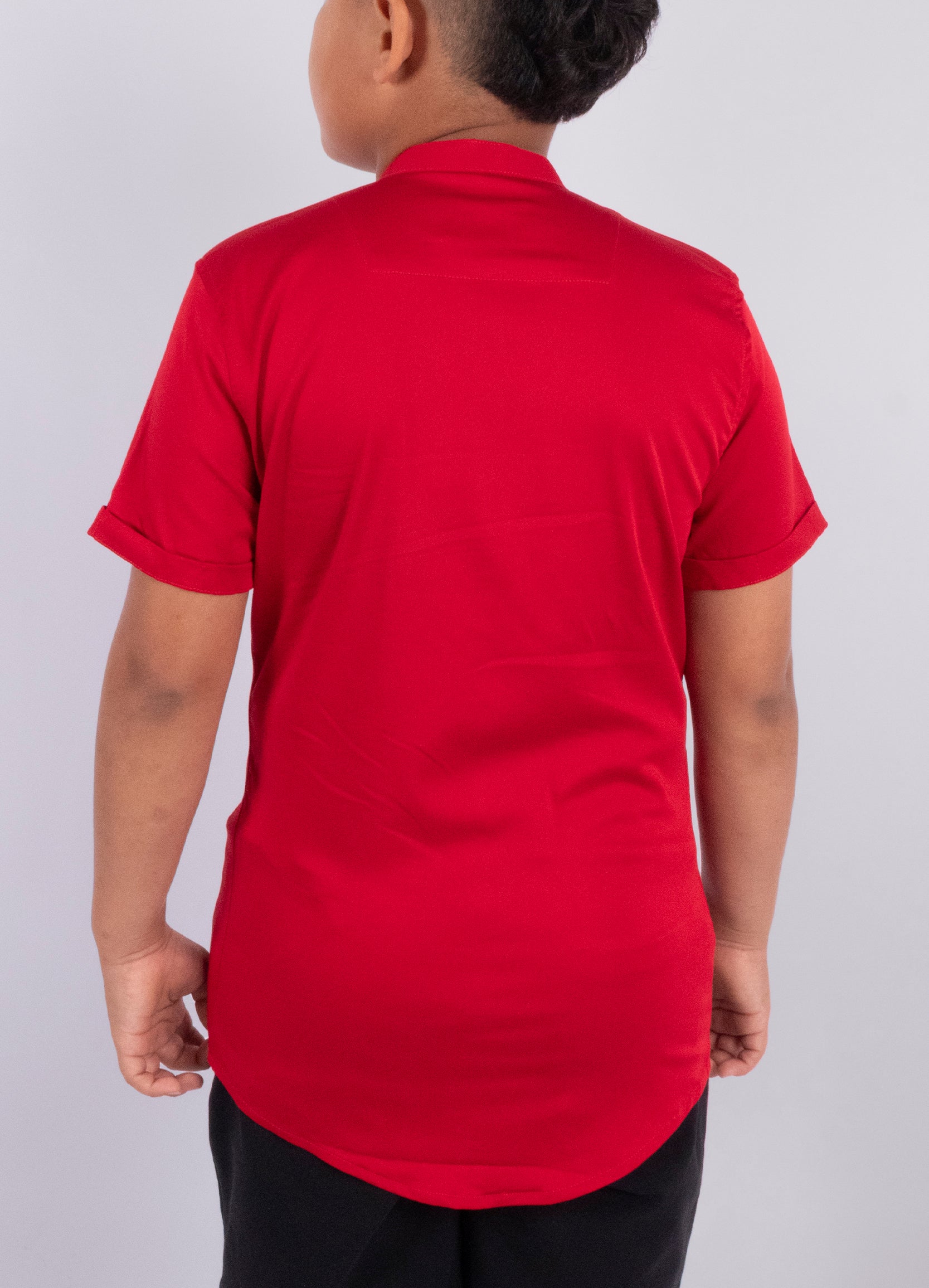 Camisa niño basica rojo