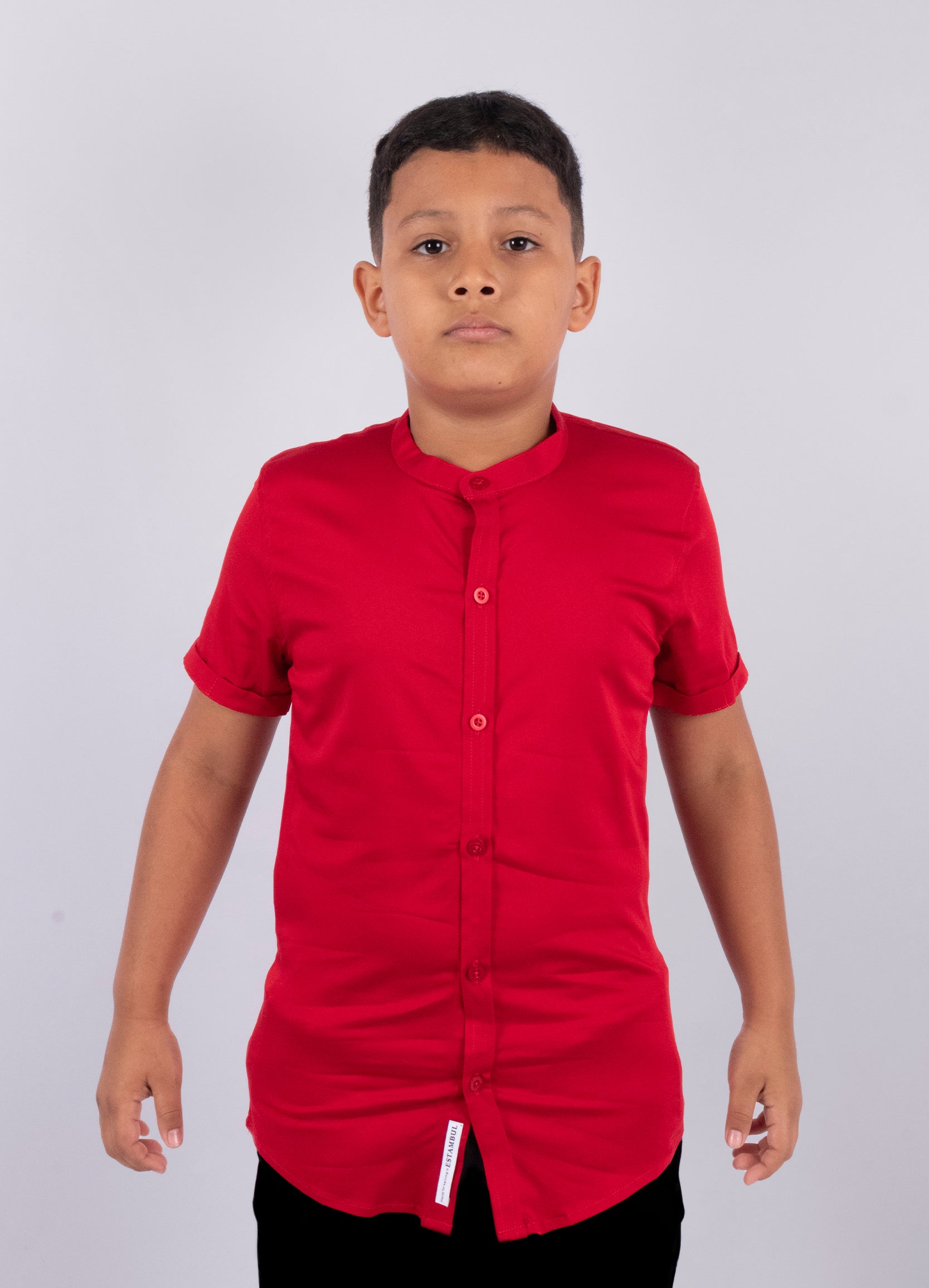 Camisa niño basica rojo