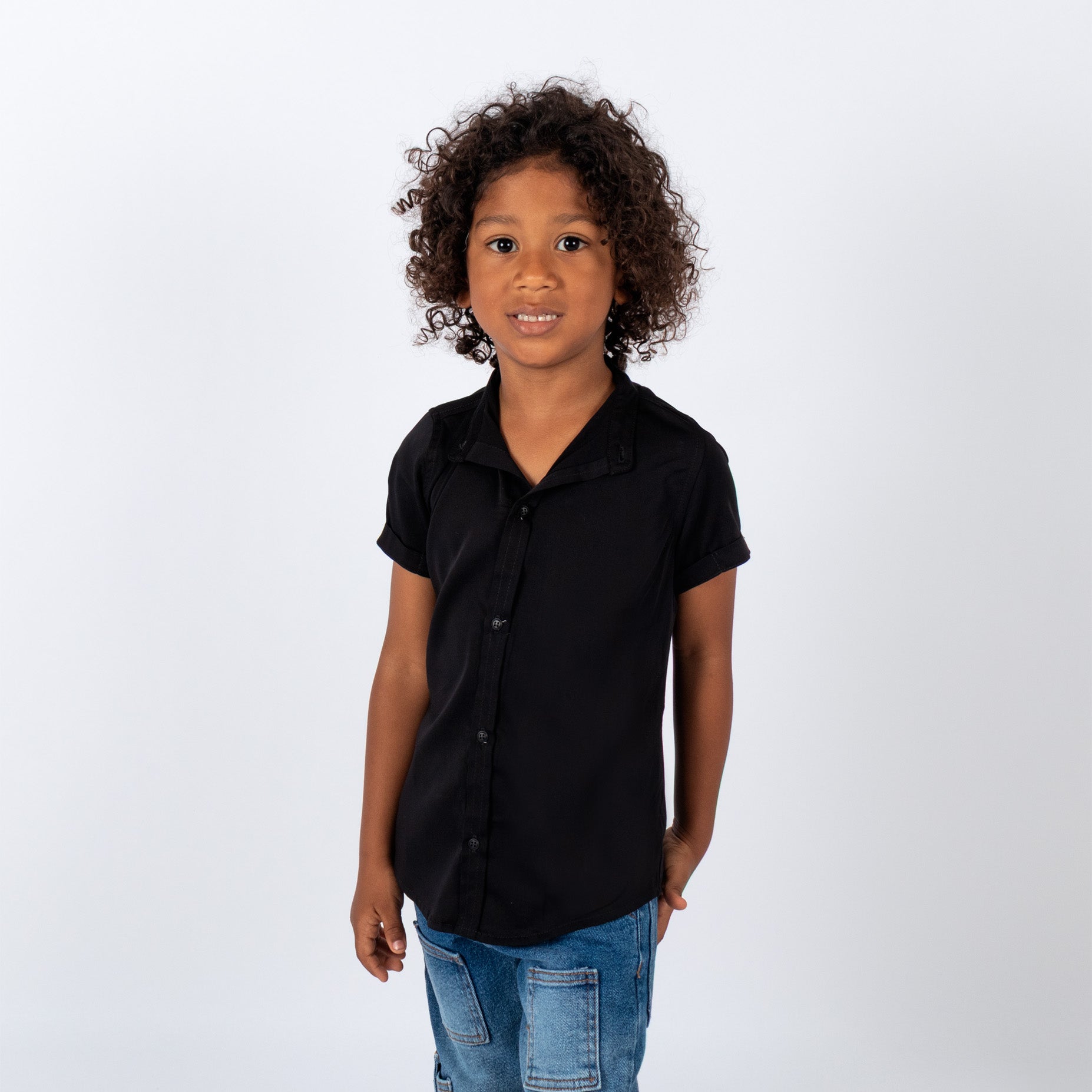 Camisa niño basica negra