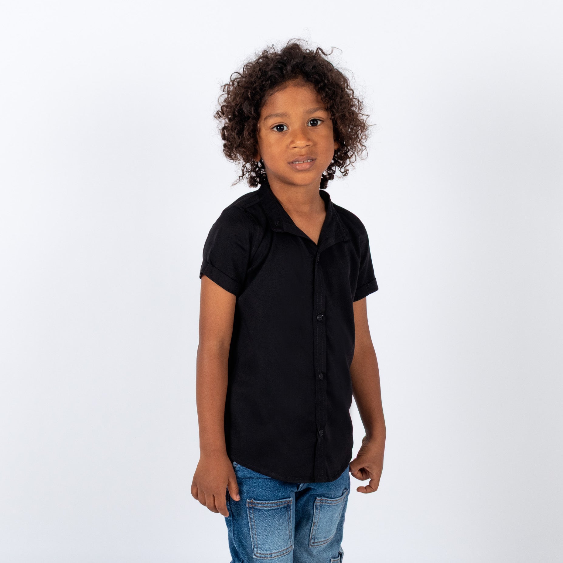 Camisa niño basica negra