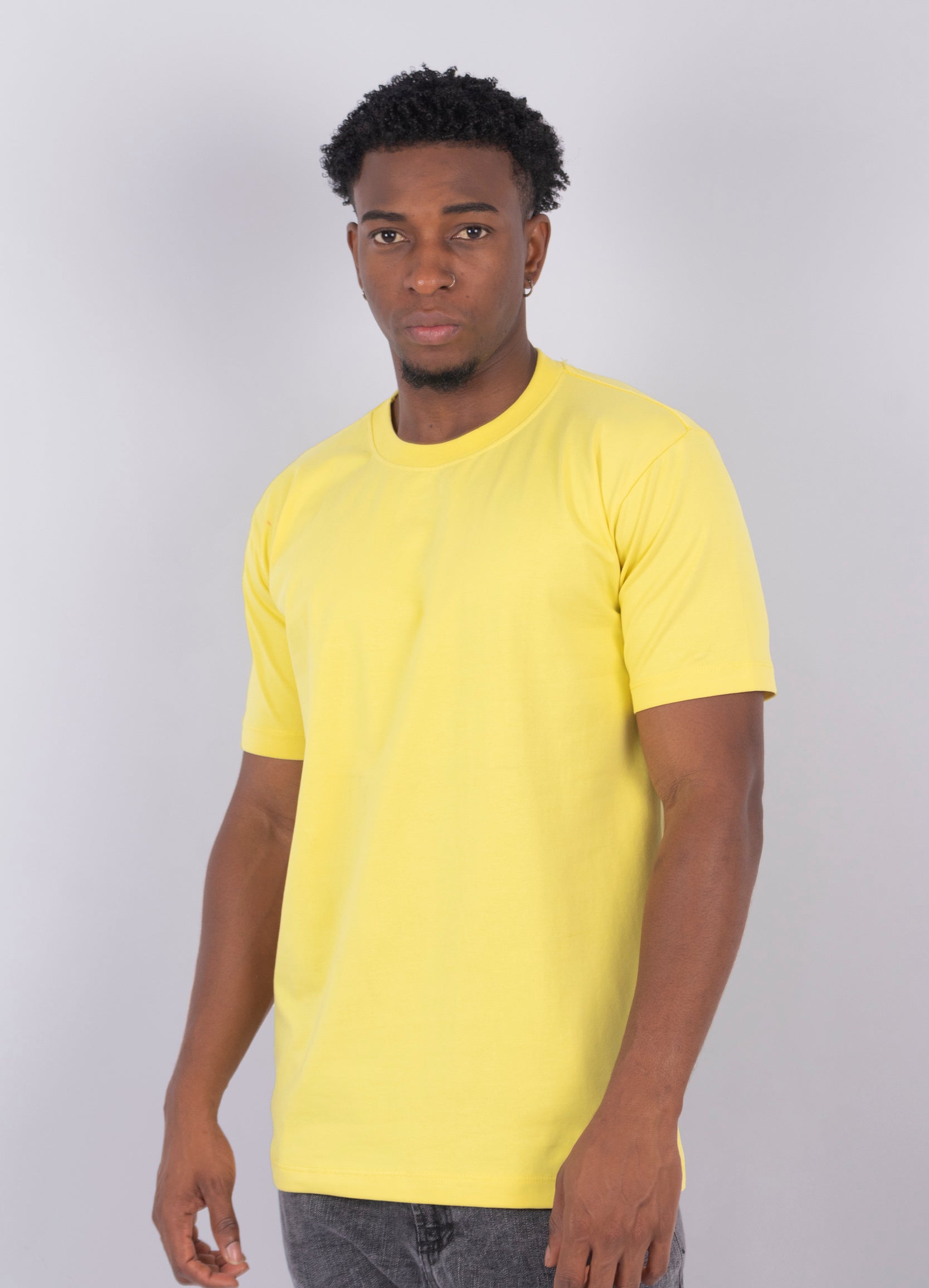 Camiseta hombre Basica amarillo