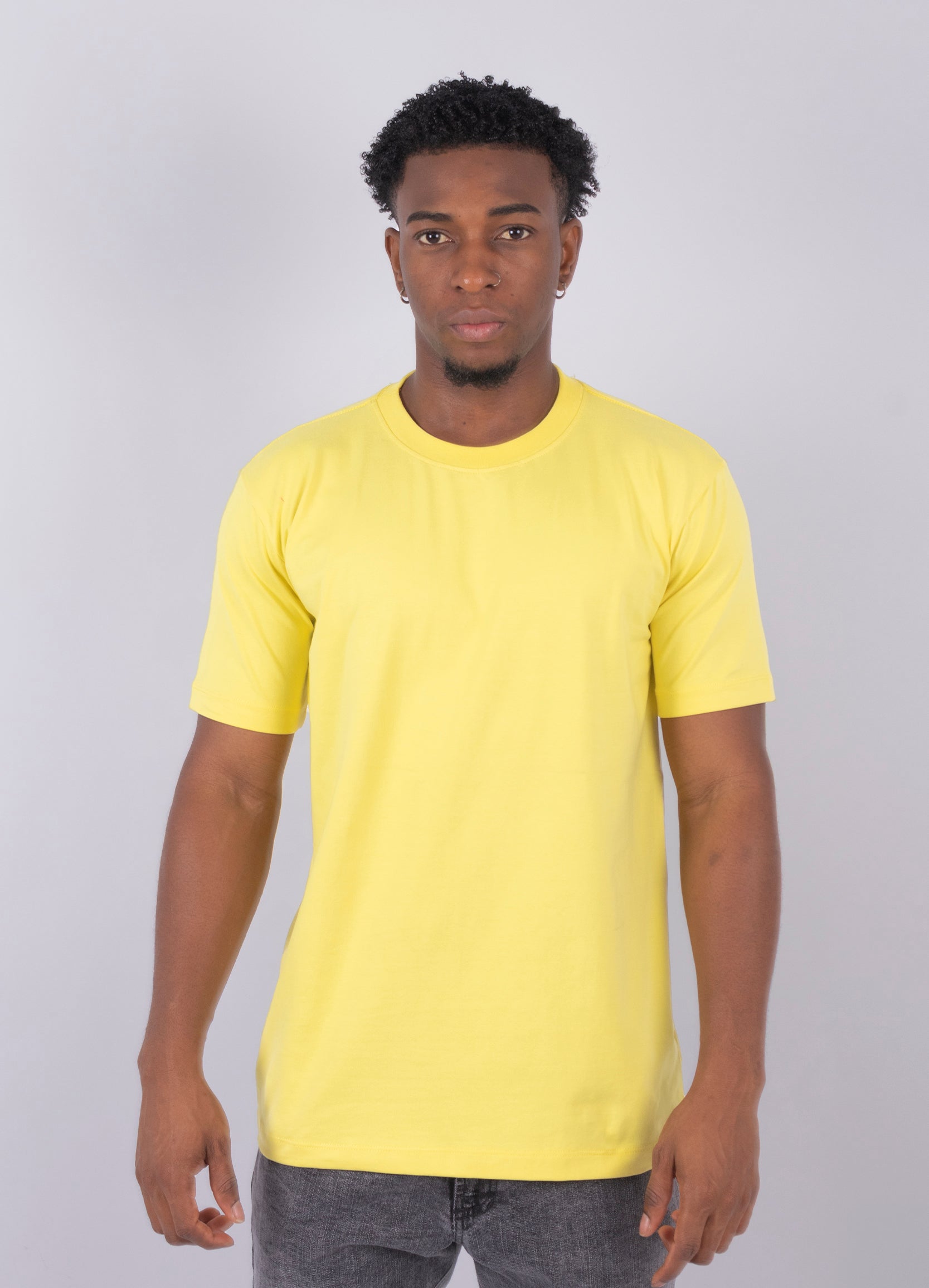 Camiseta hombre Basica amarillo