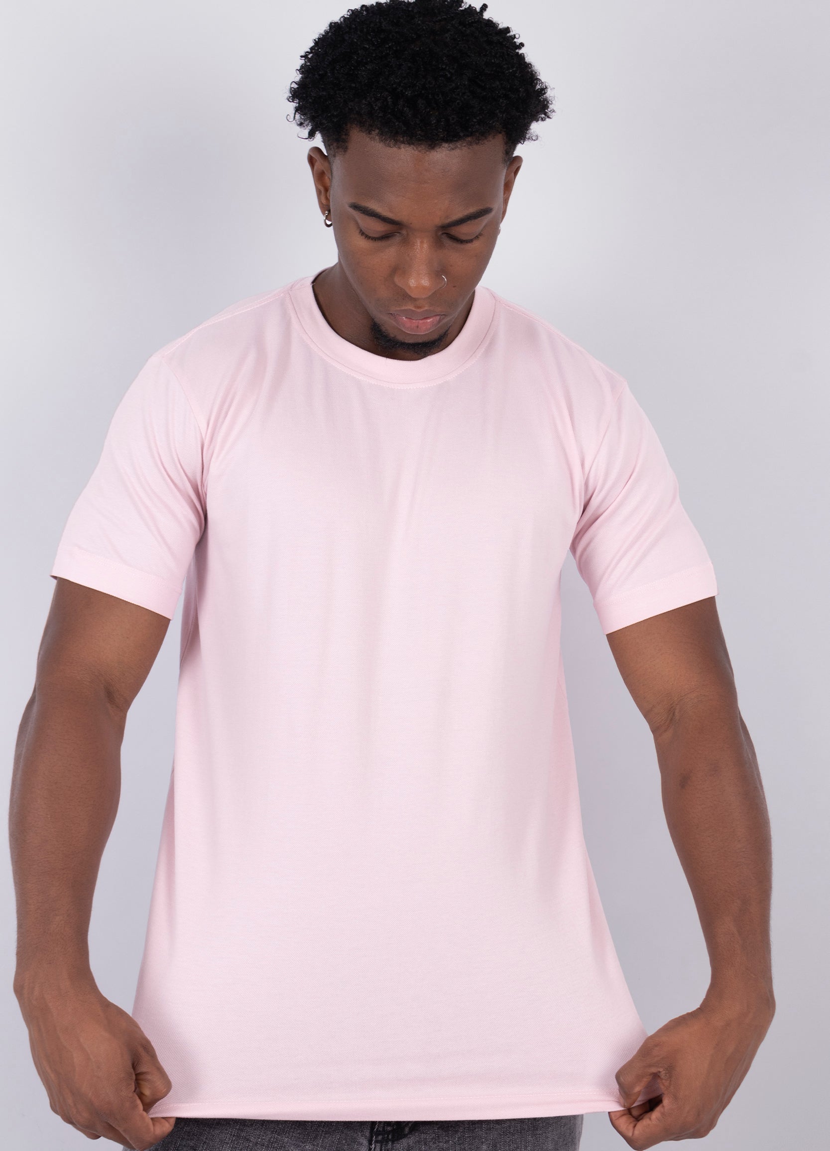 Camiseta hombre básica piqué