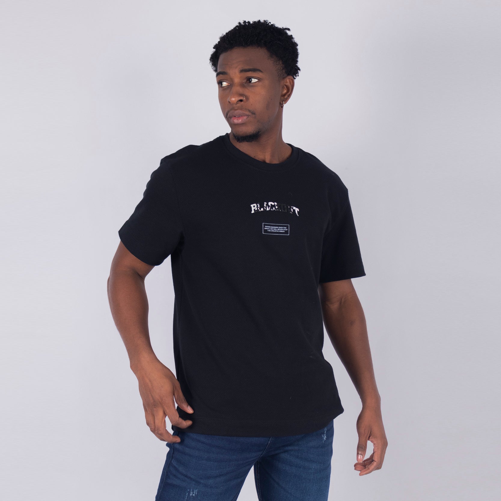 Camiseta hombre regular textura