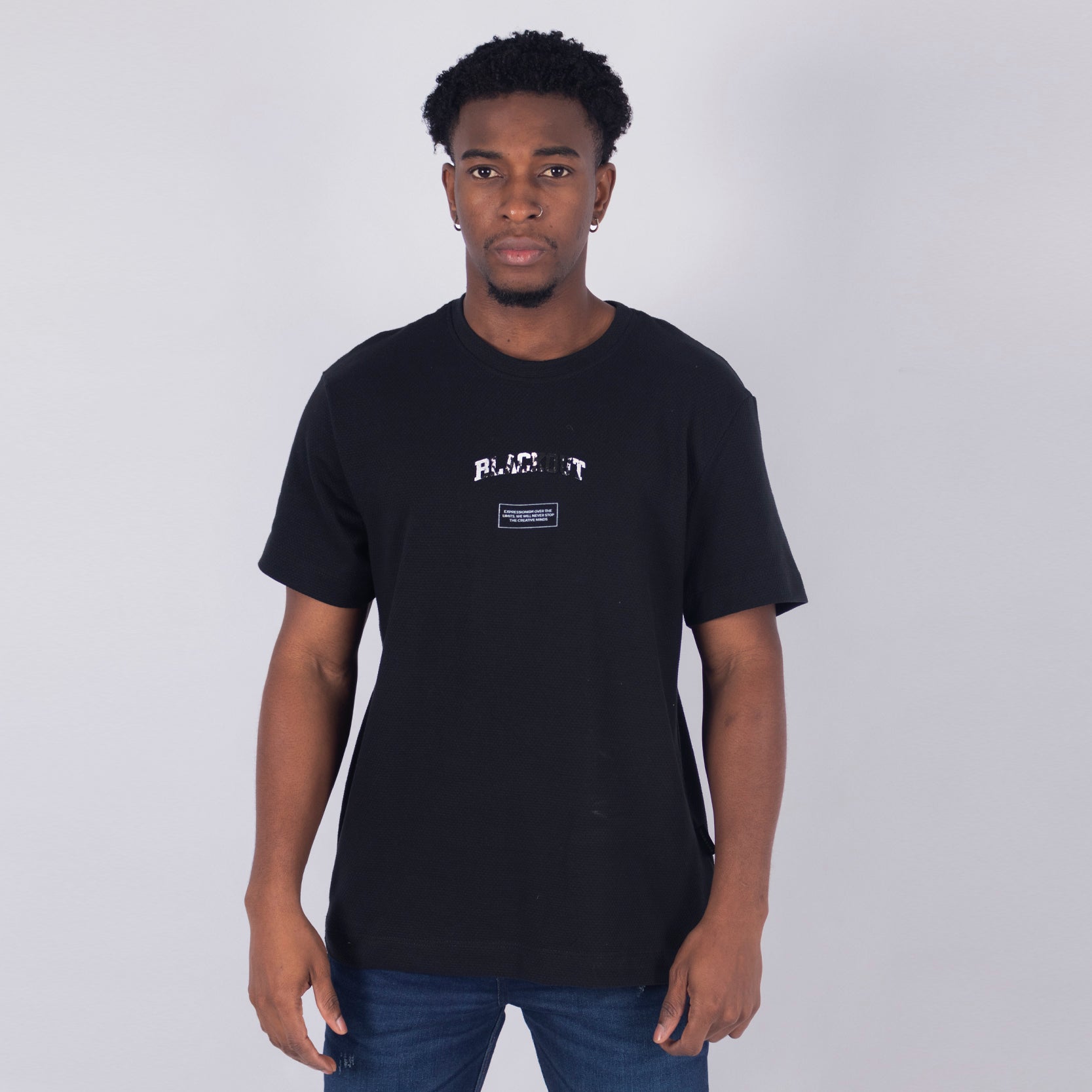 Camiseta hombre regular textura