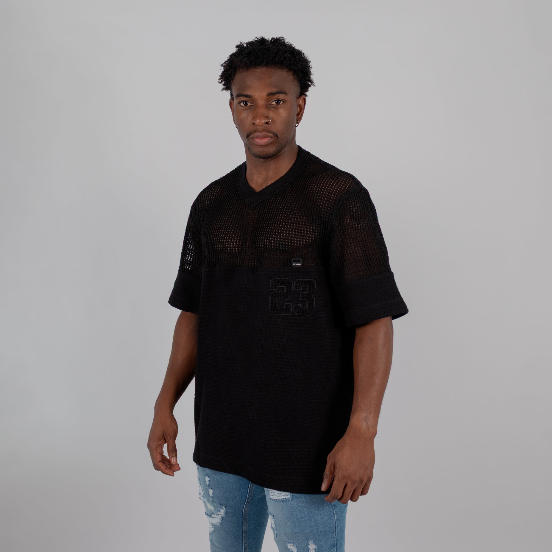 Oversize hombre cortes maya negra