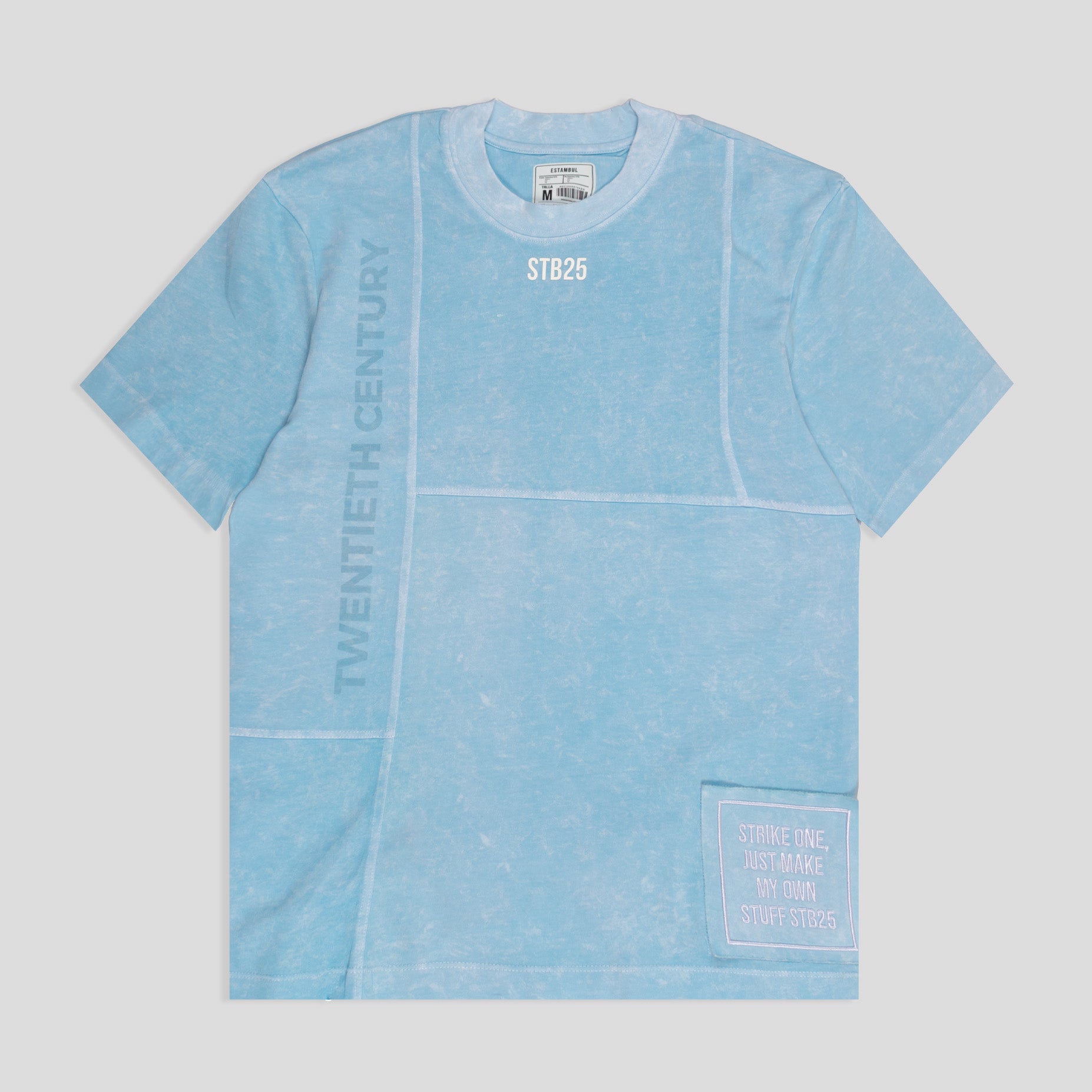 Camiseta hombre acid wear azul