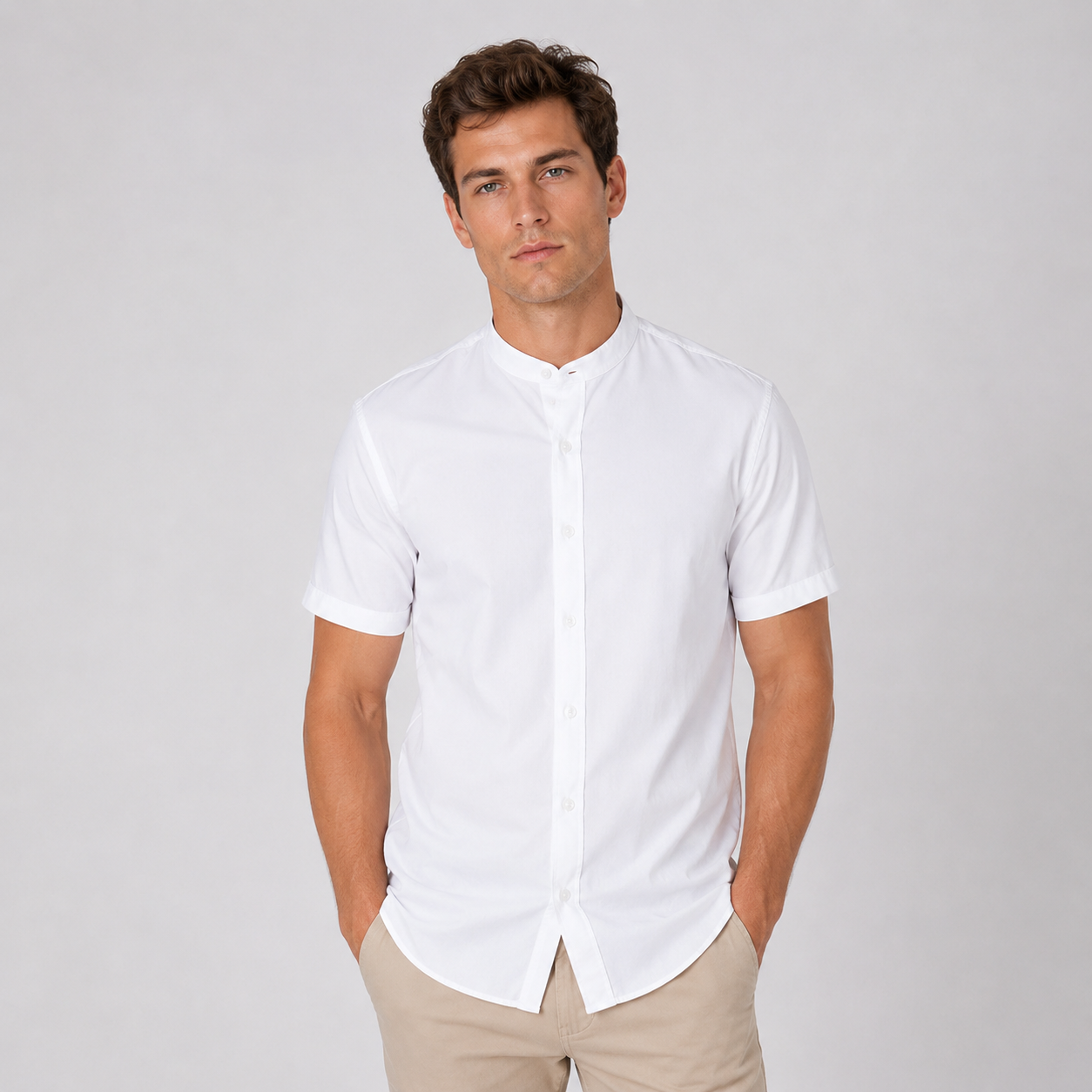 Camisa hombre básica neru blanca