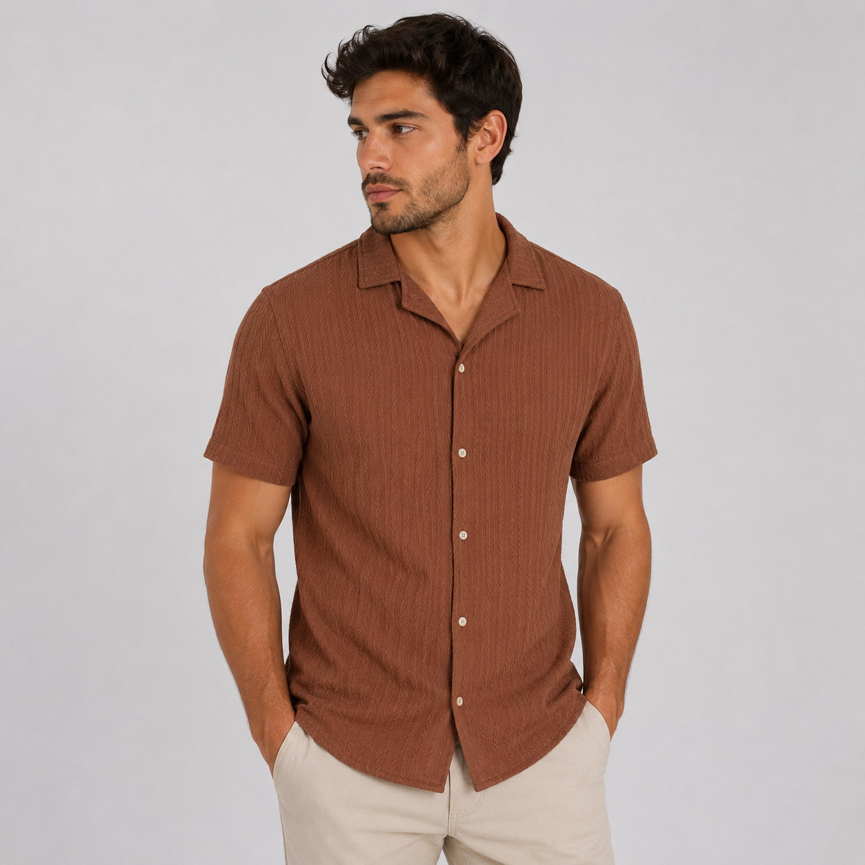 Camisa hombre Sport cafe