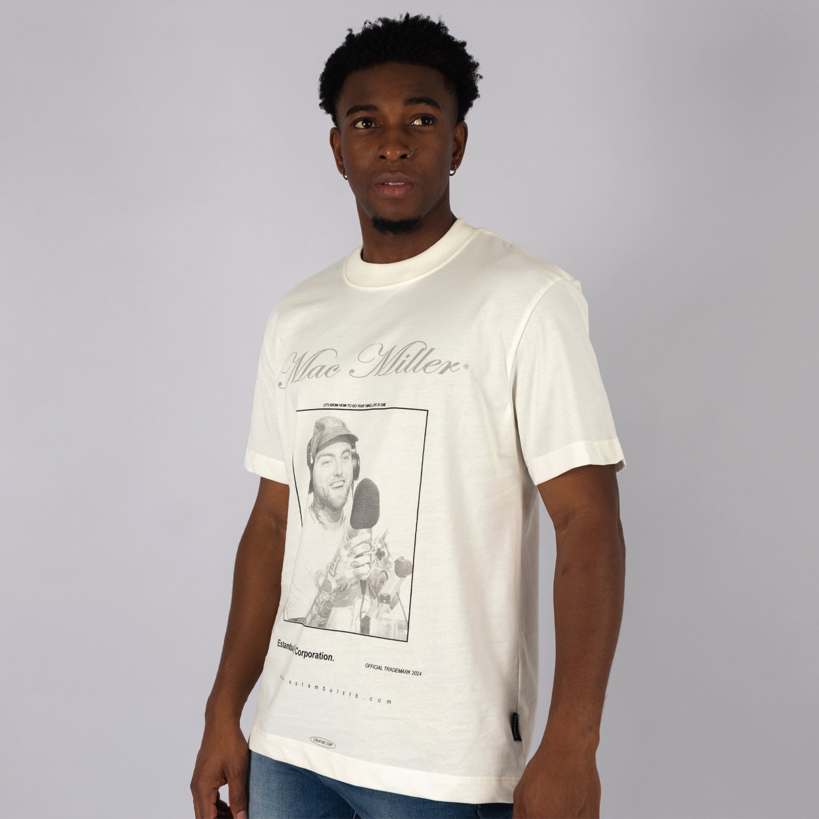 Camiseta R. estampada mac miller