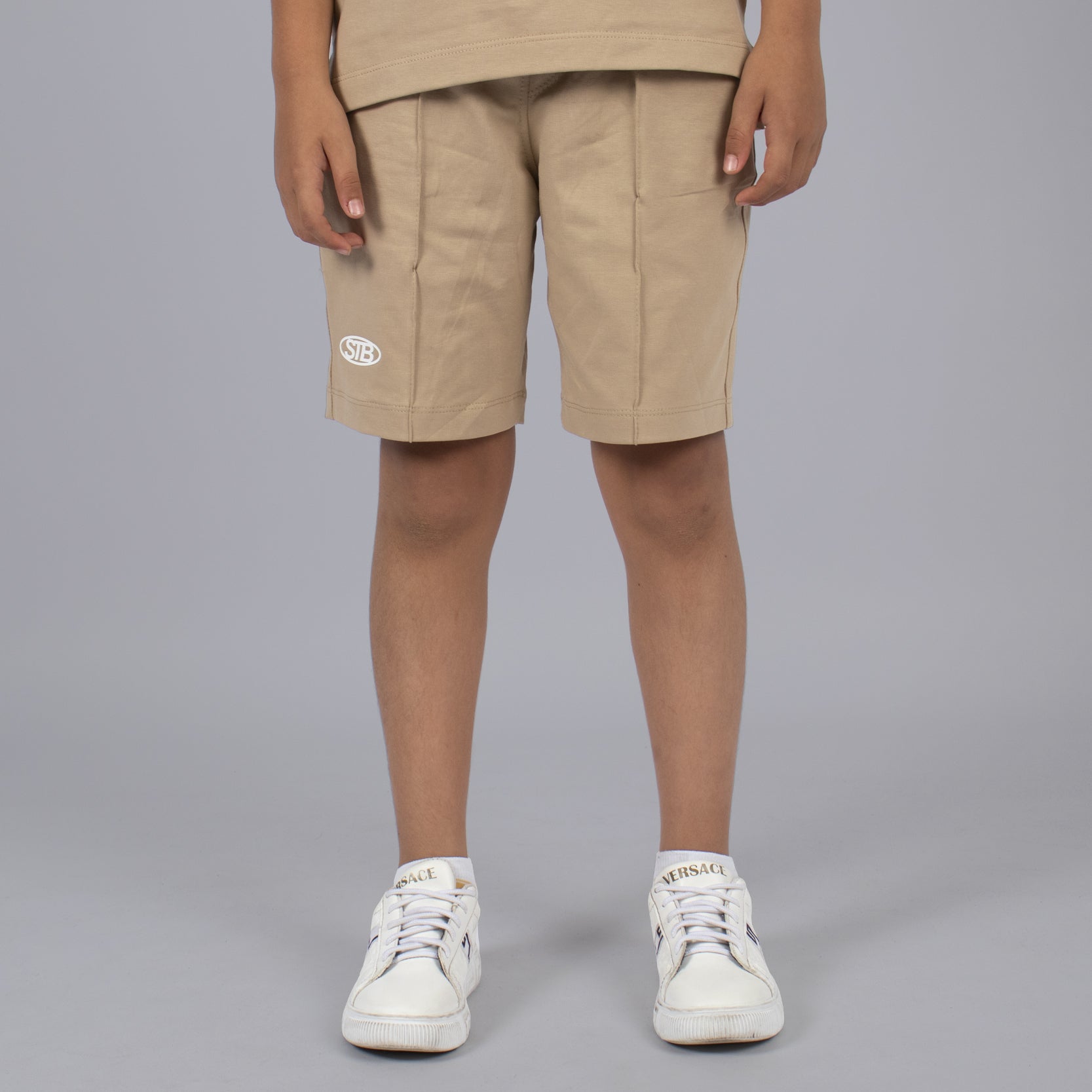 Conjunto niño polo cafe