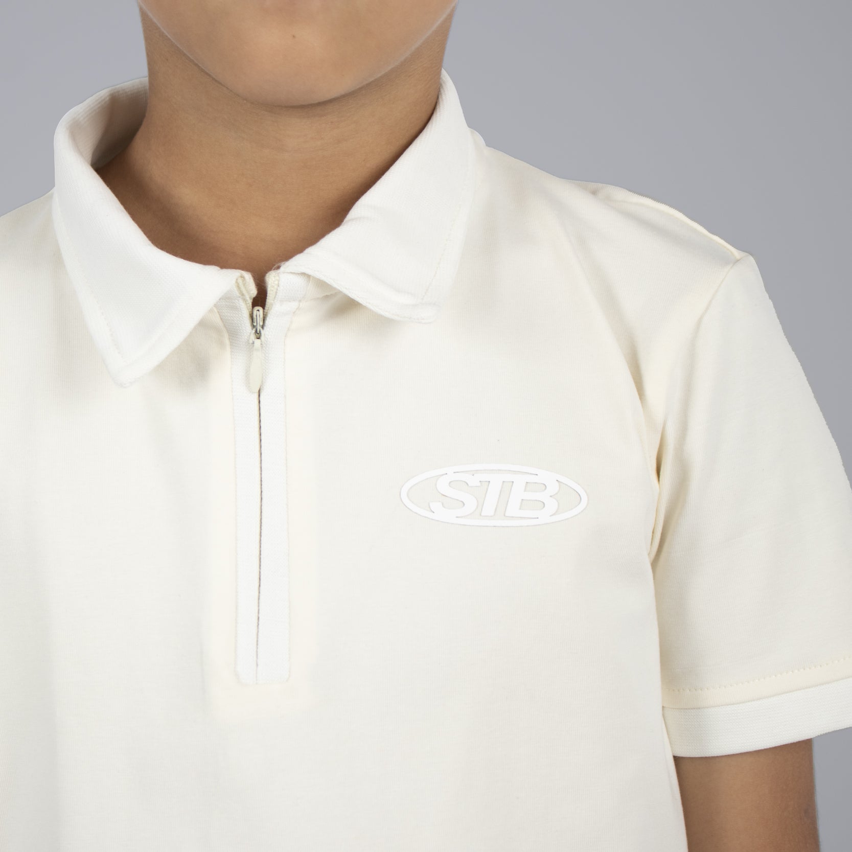 Conjunto niño polo beige