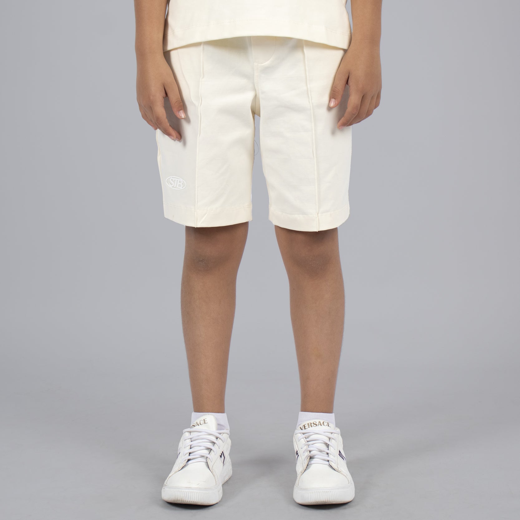 Conjunto niño polo beige