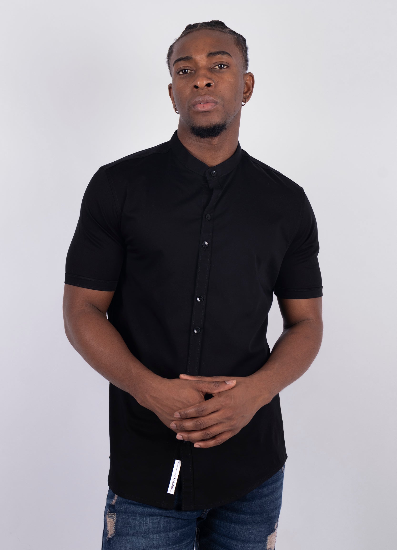 Camisa hombre Basica Negra