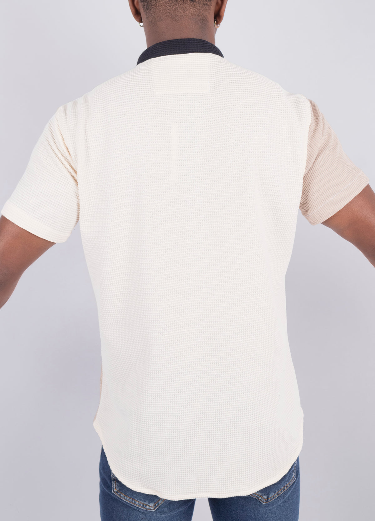 Camisa hombre Textura  Beige