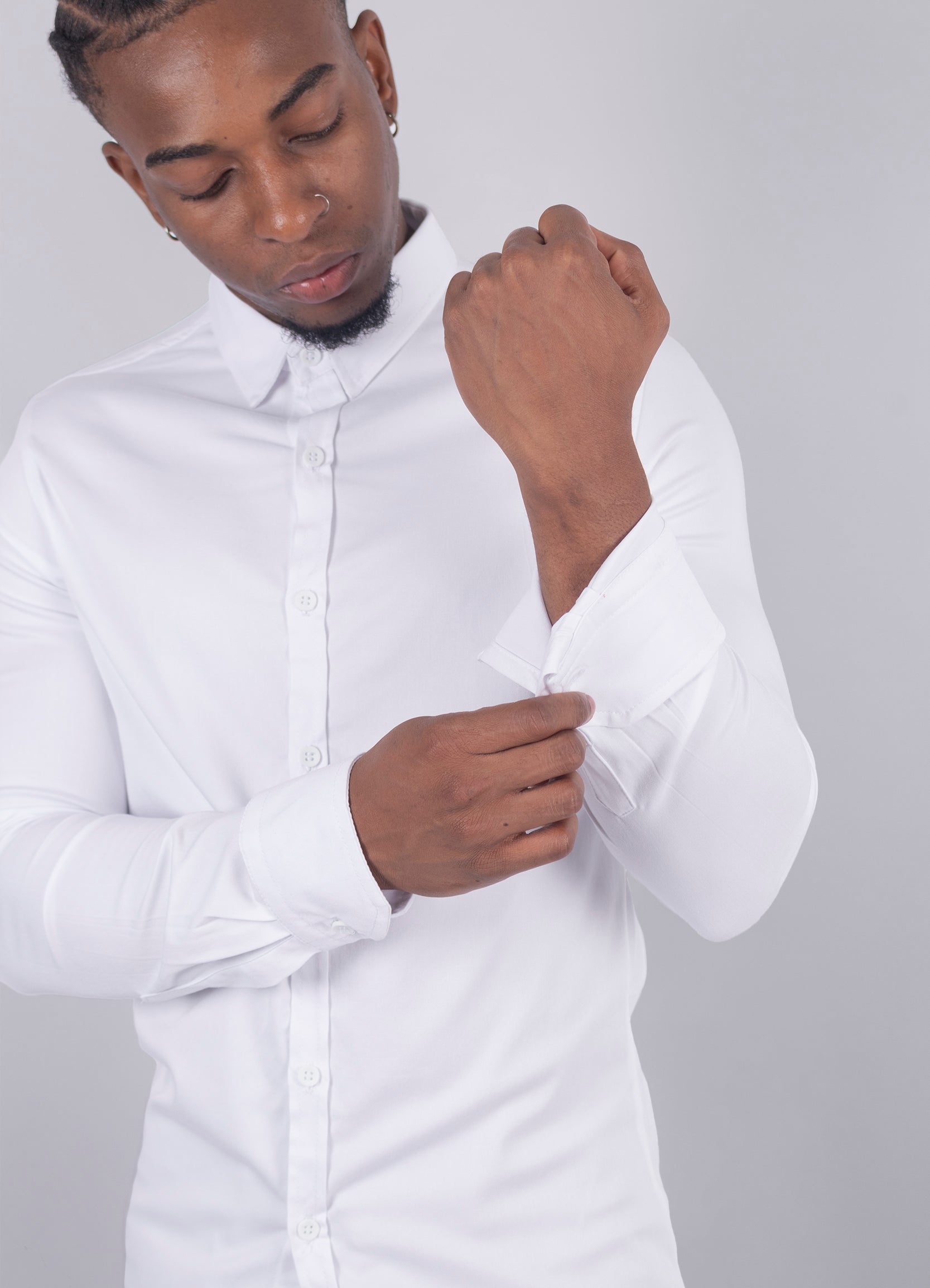 Camisa hombre Ml Cuello Alto