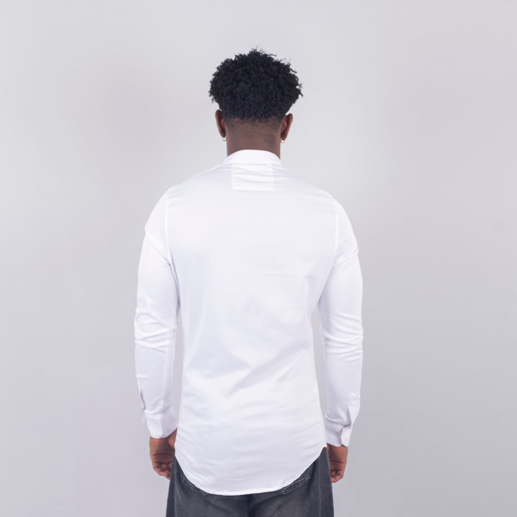 Camisa hombre basica ML blanca