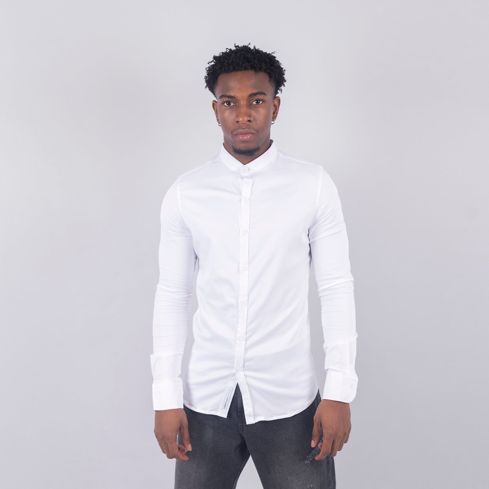 Camisa hombre basica ML blanca