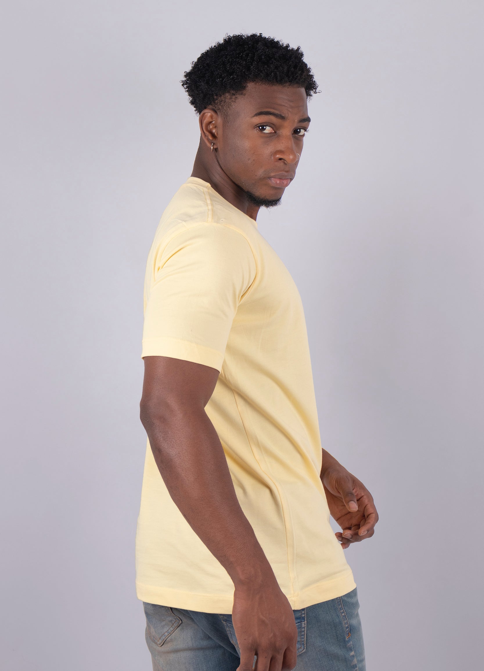 Camiseta hombre básica piqué