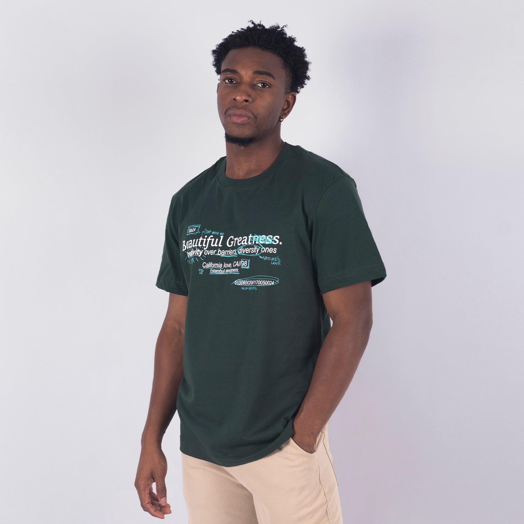 Camiseta regular  hombre