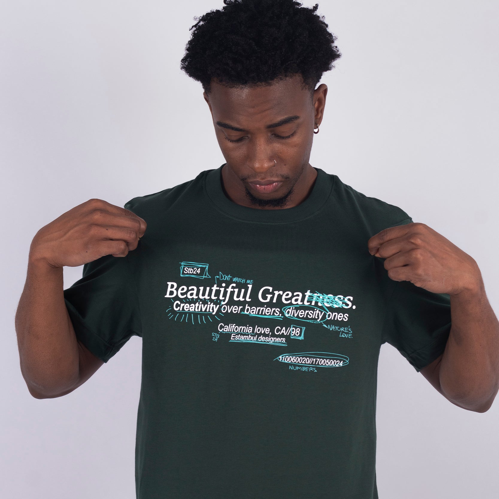 Camiseta regular  hombre