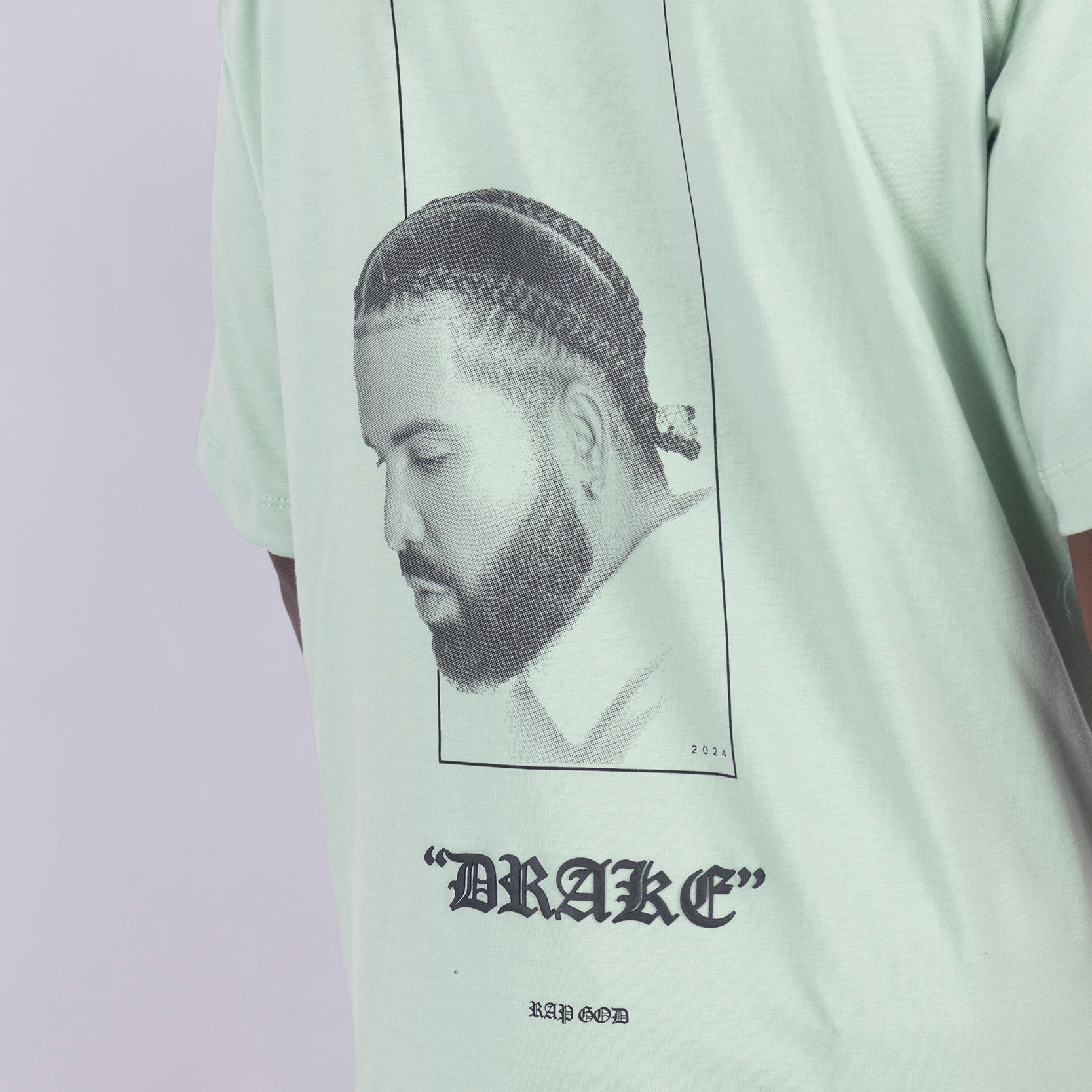 Oversize hombre estampada drake