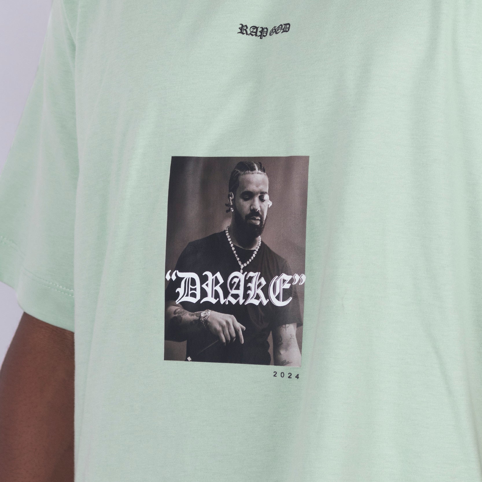 Oversize hombre estampada drake