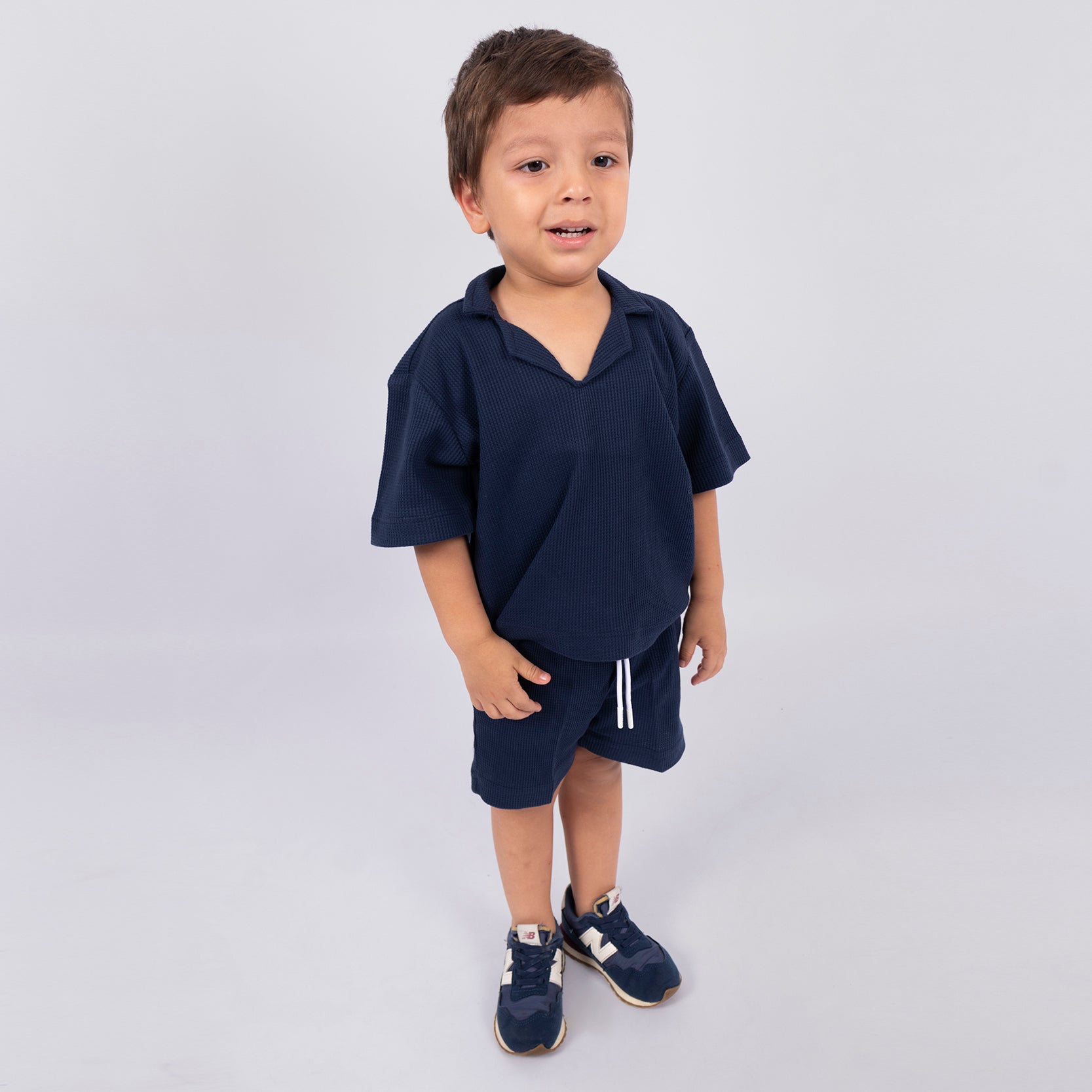 Conjunto baby Textura Navy