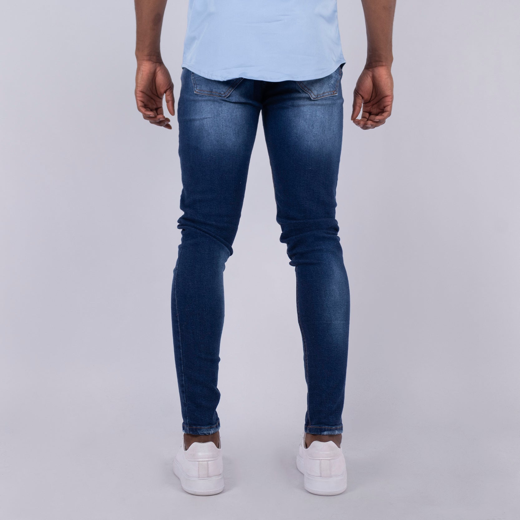 Jean hombre skinny azul medio