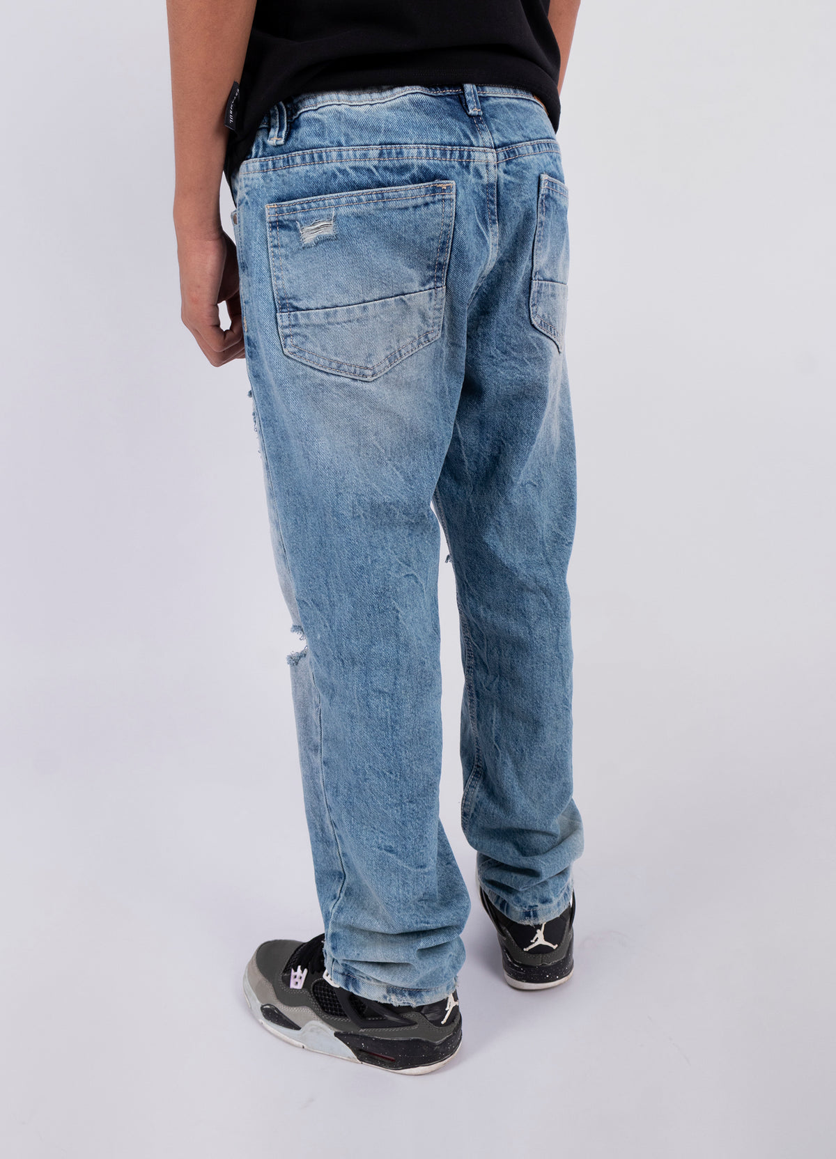 Jean niño Baggy Roto Rodilla