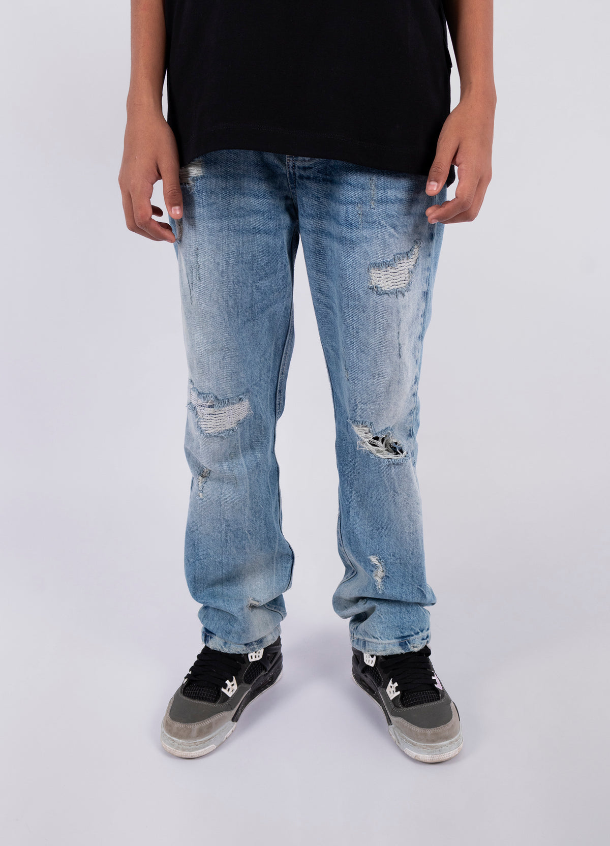 Jean niño Baggy Roto Rodilla