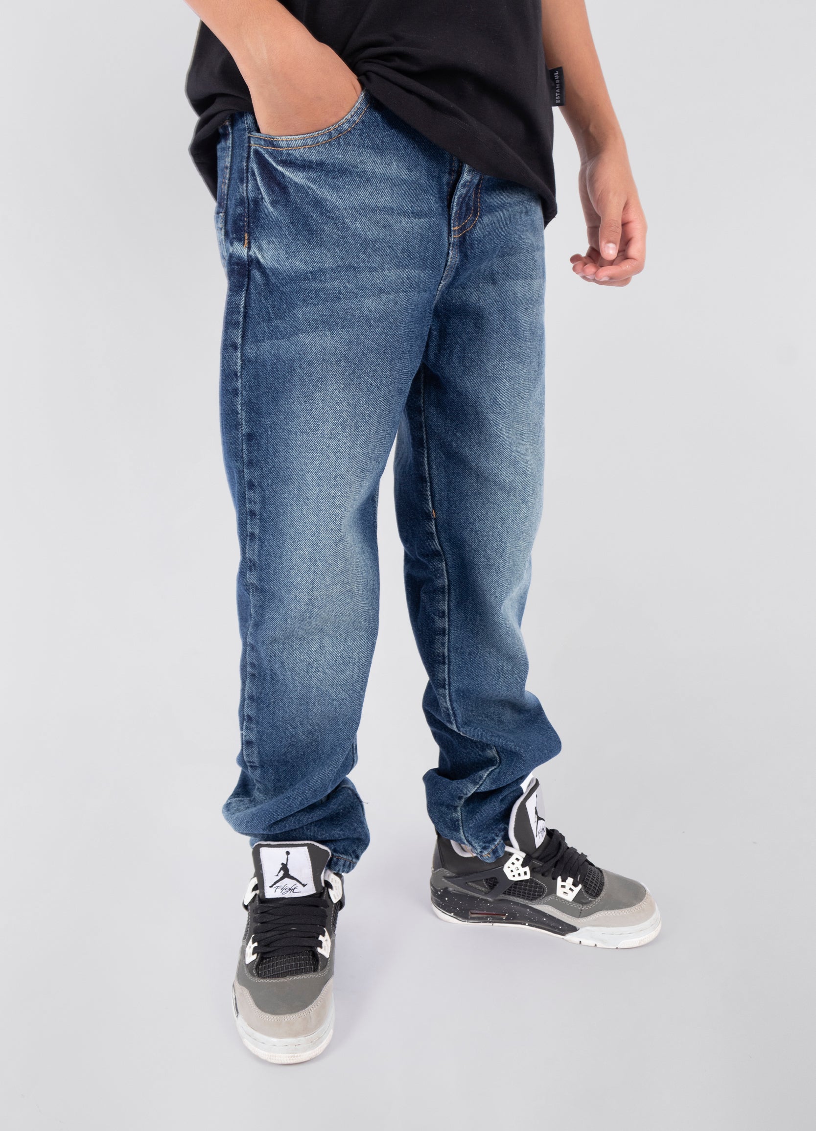 Jean niño Baggy  Rigido Clasico