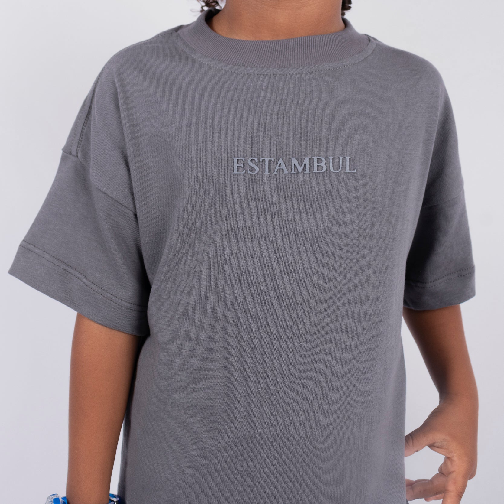 Oversize niño Basica Gris