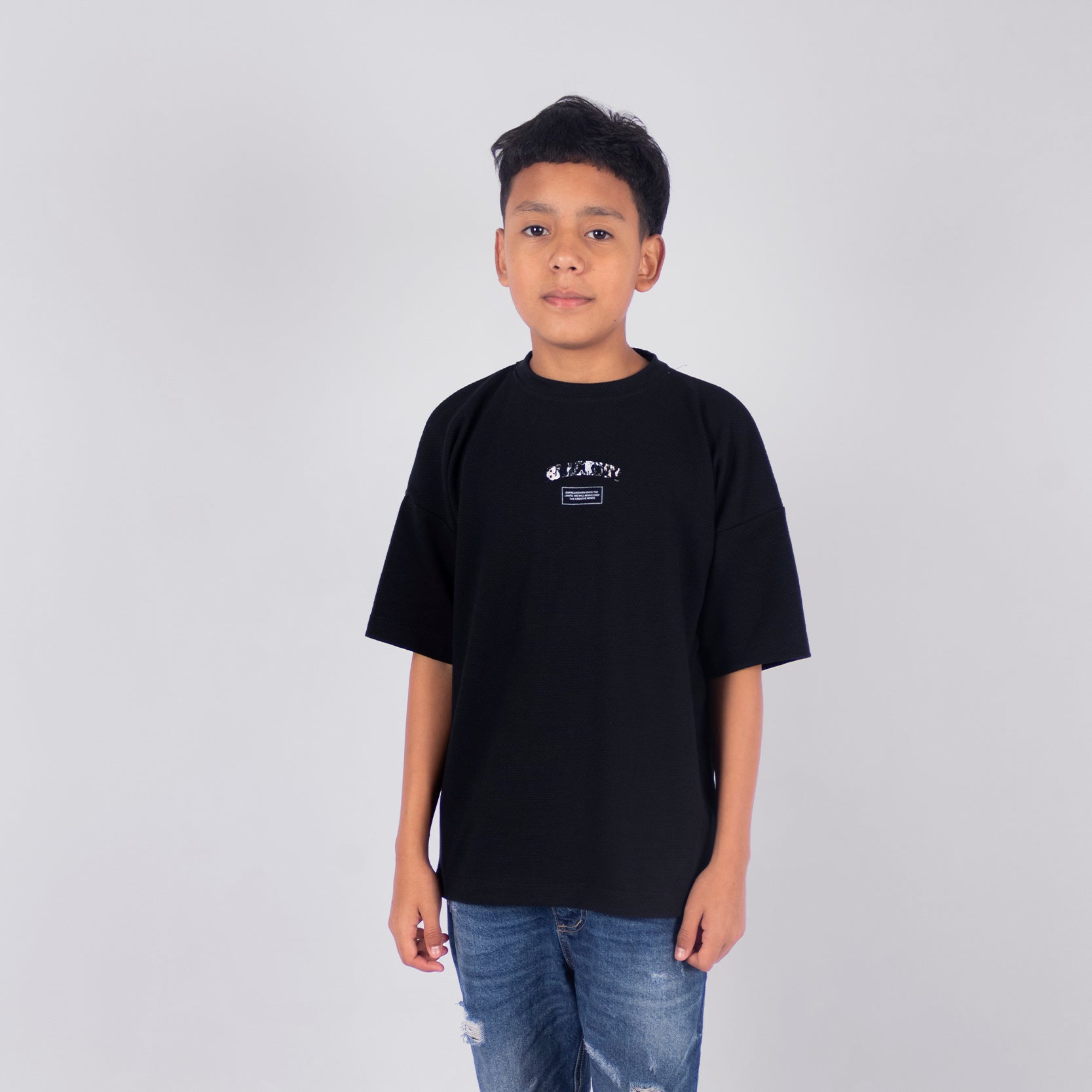 Oversize niño  Textura Black