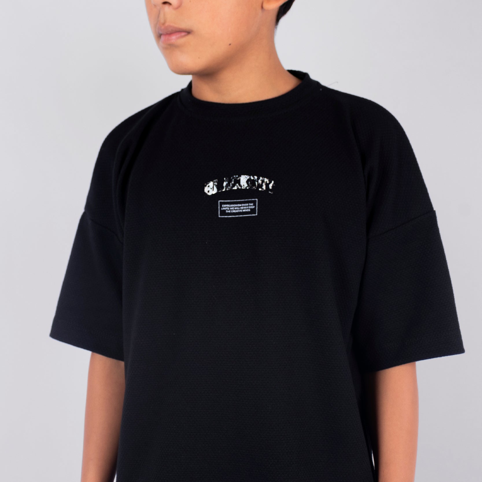 Oversize niño  Textura Black