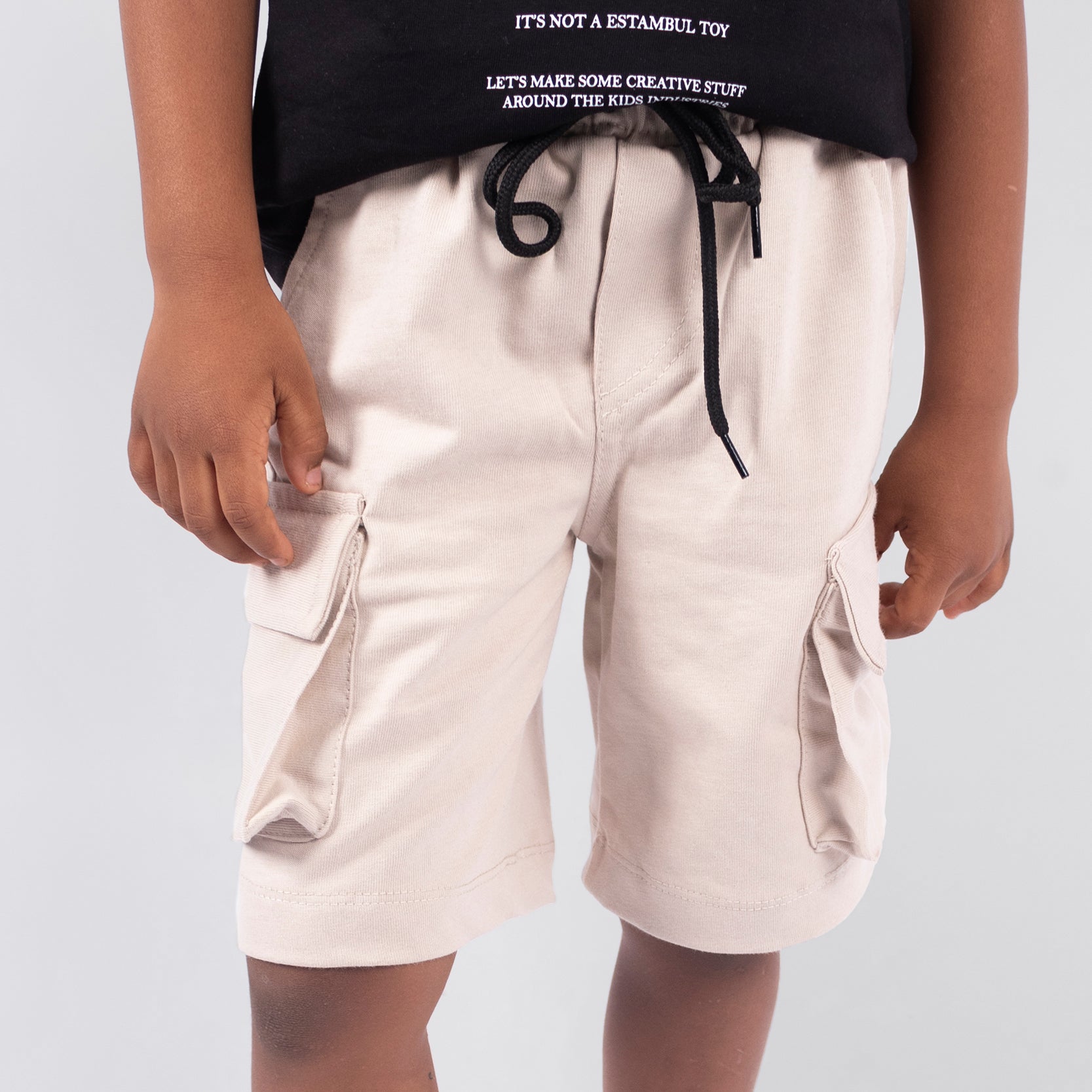 Pantaloneta niño  Cargo beige