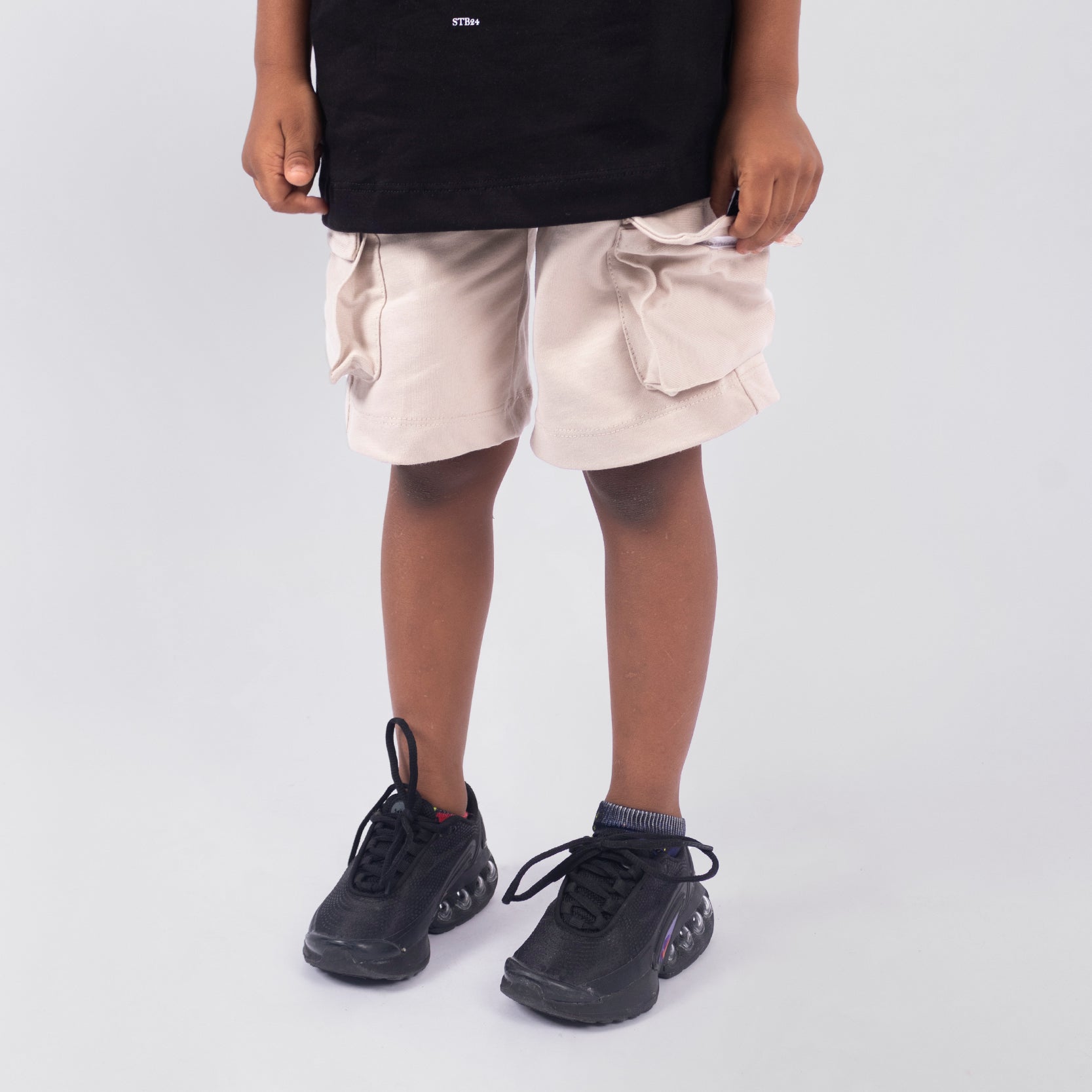 Pantaloneta niño  Cargo beige