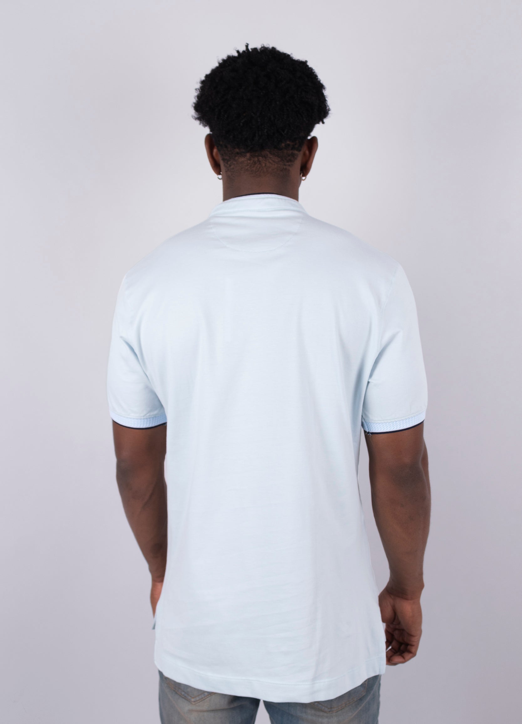 Polo hombre Rib Azul