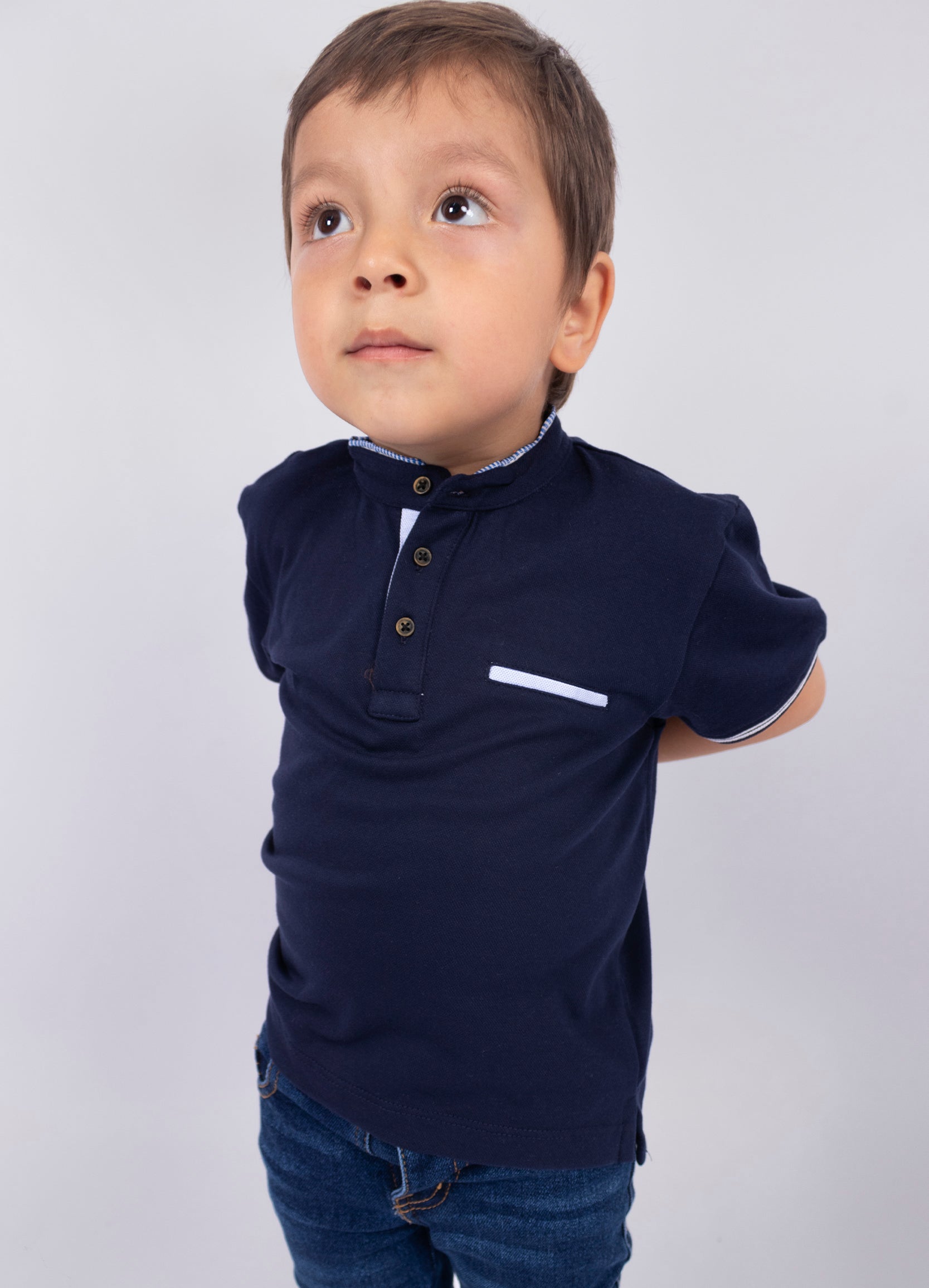 Polo baby Ribete Azul