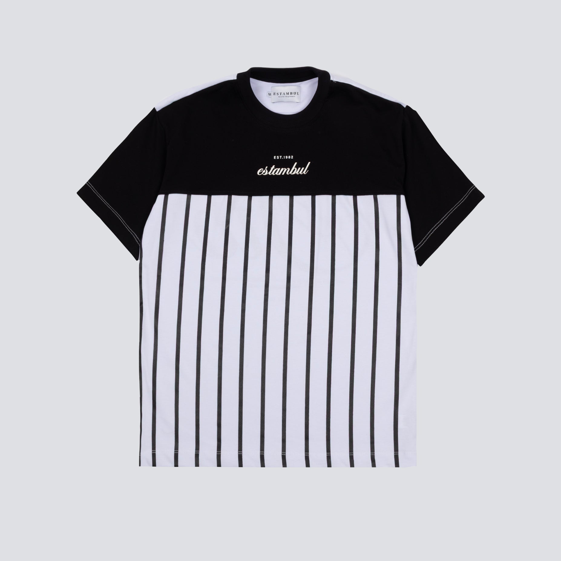 Camiseta regular adulto cortes Stb rayas