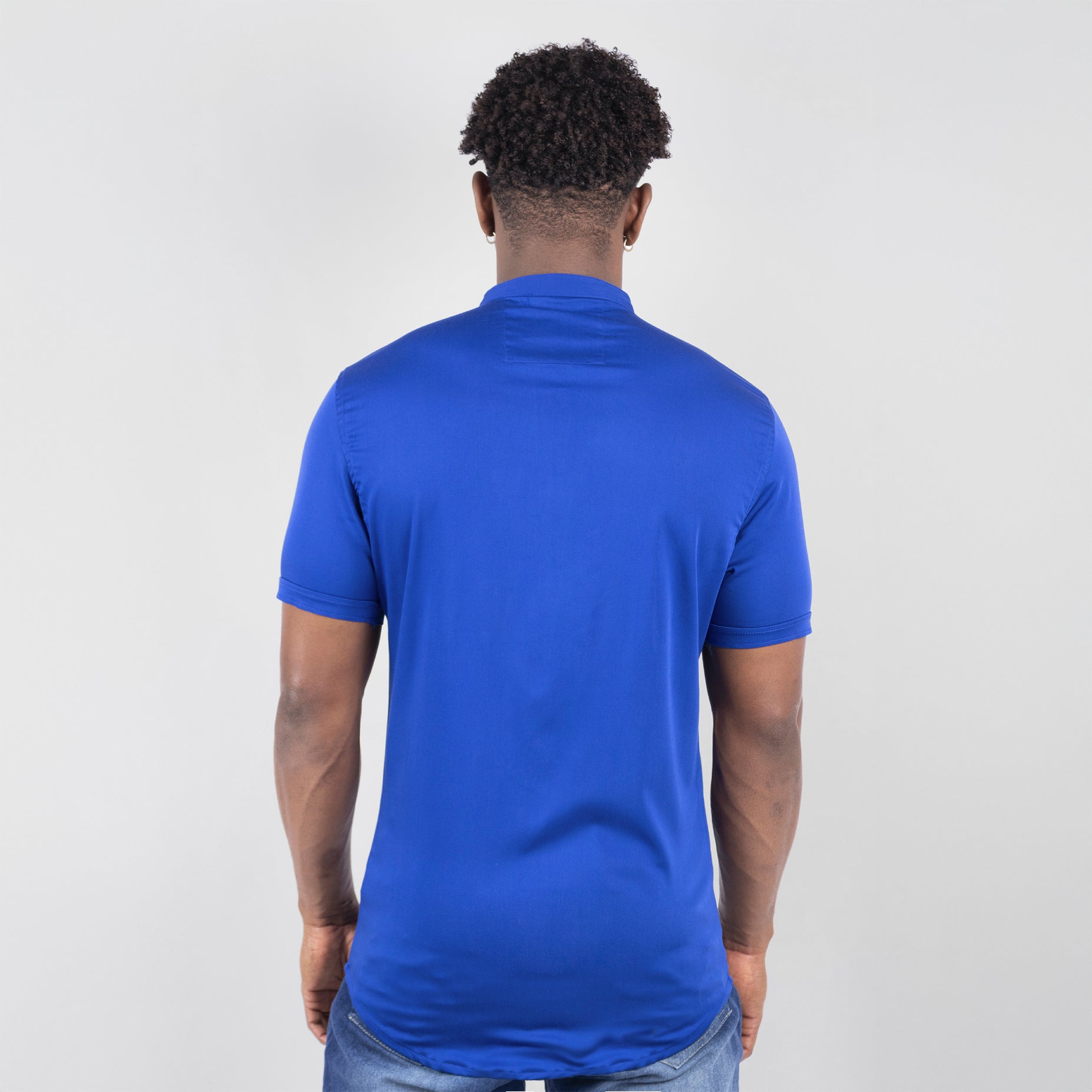 Camisa hombre básica azul rey