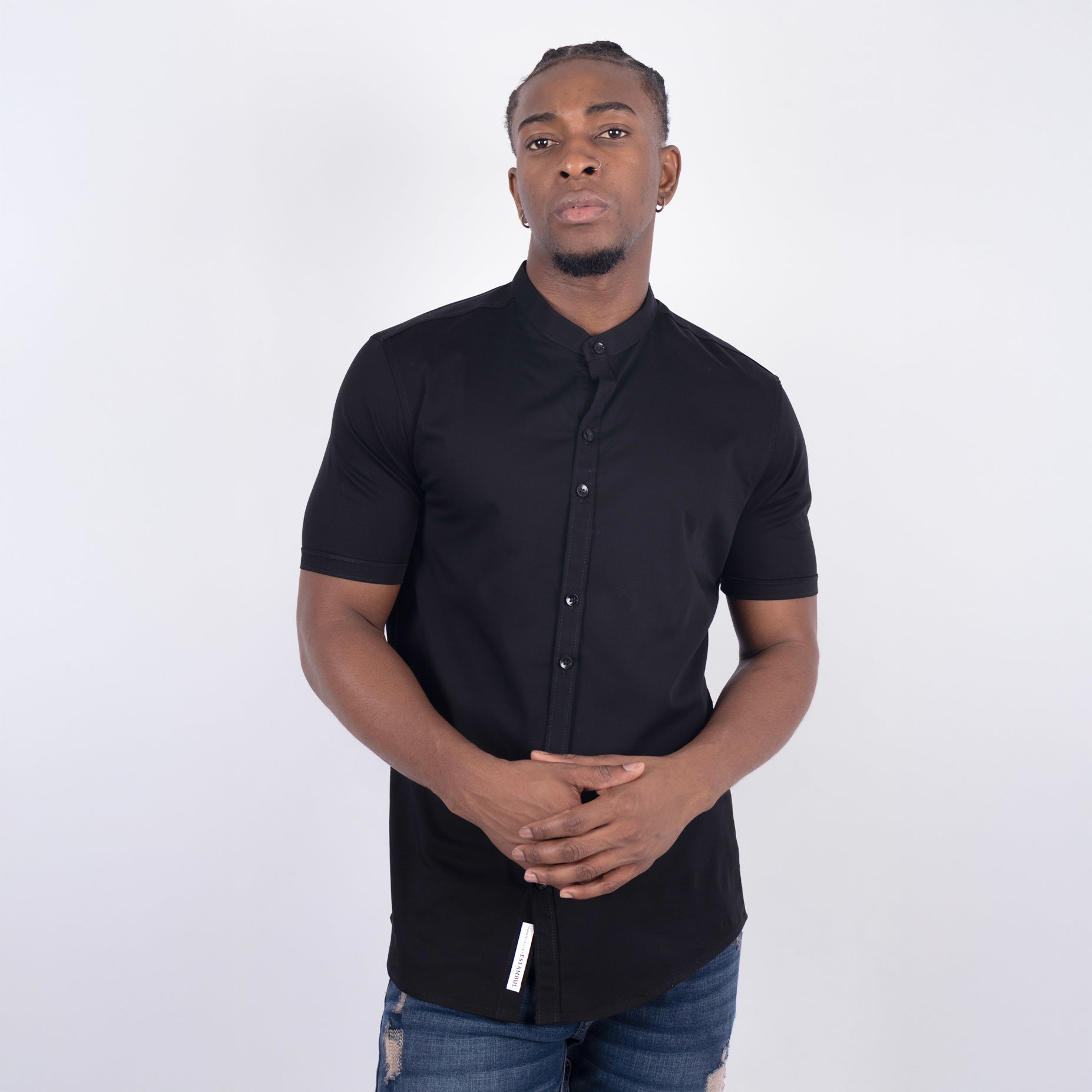 Camisa hombre Basica Negra