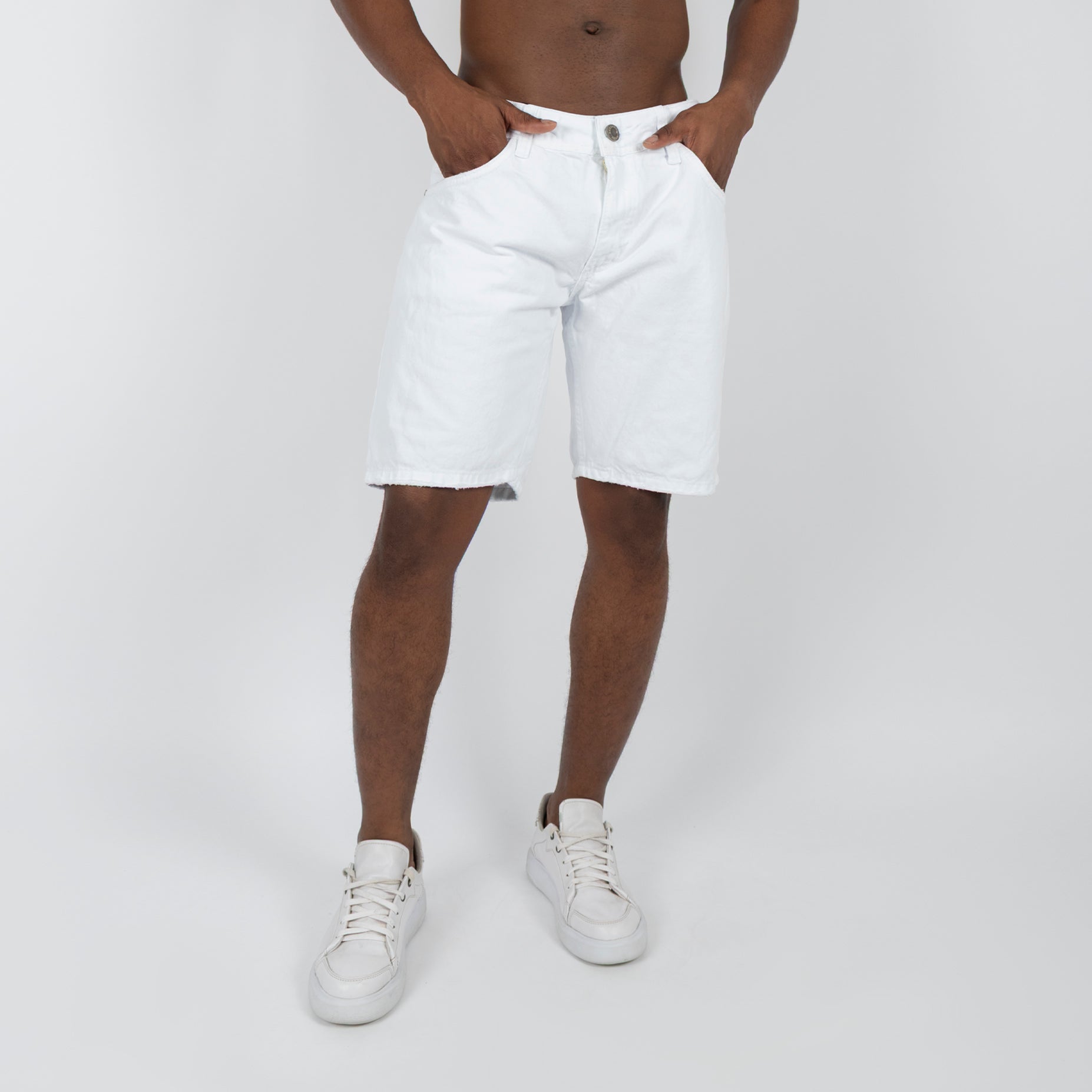 Bermuda hombre blanca clasica