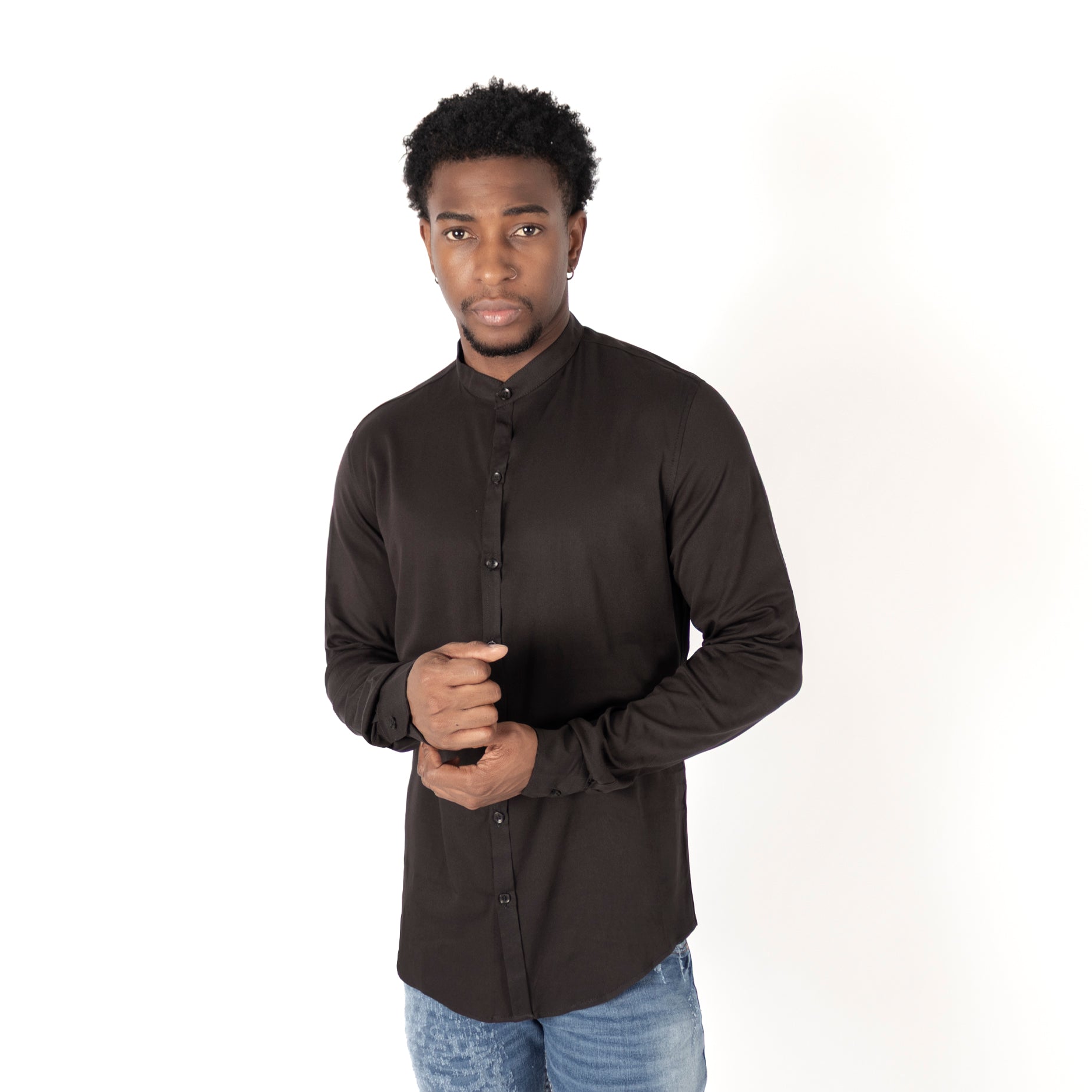 Camisa hombre Ml  neru negra