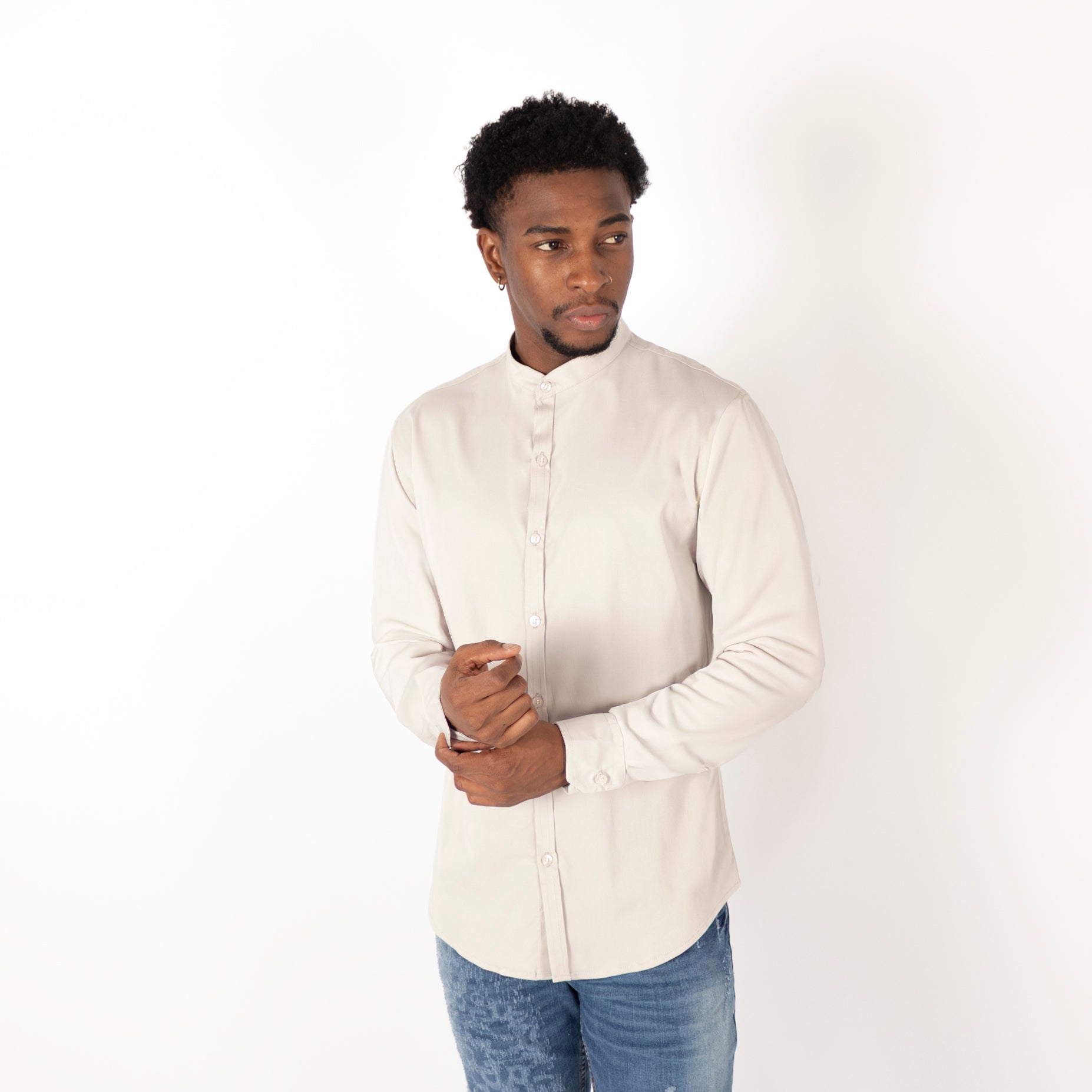 Camisa hombre Ml  neru gris