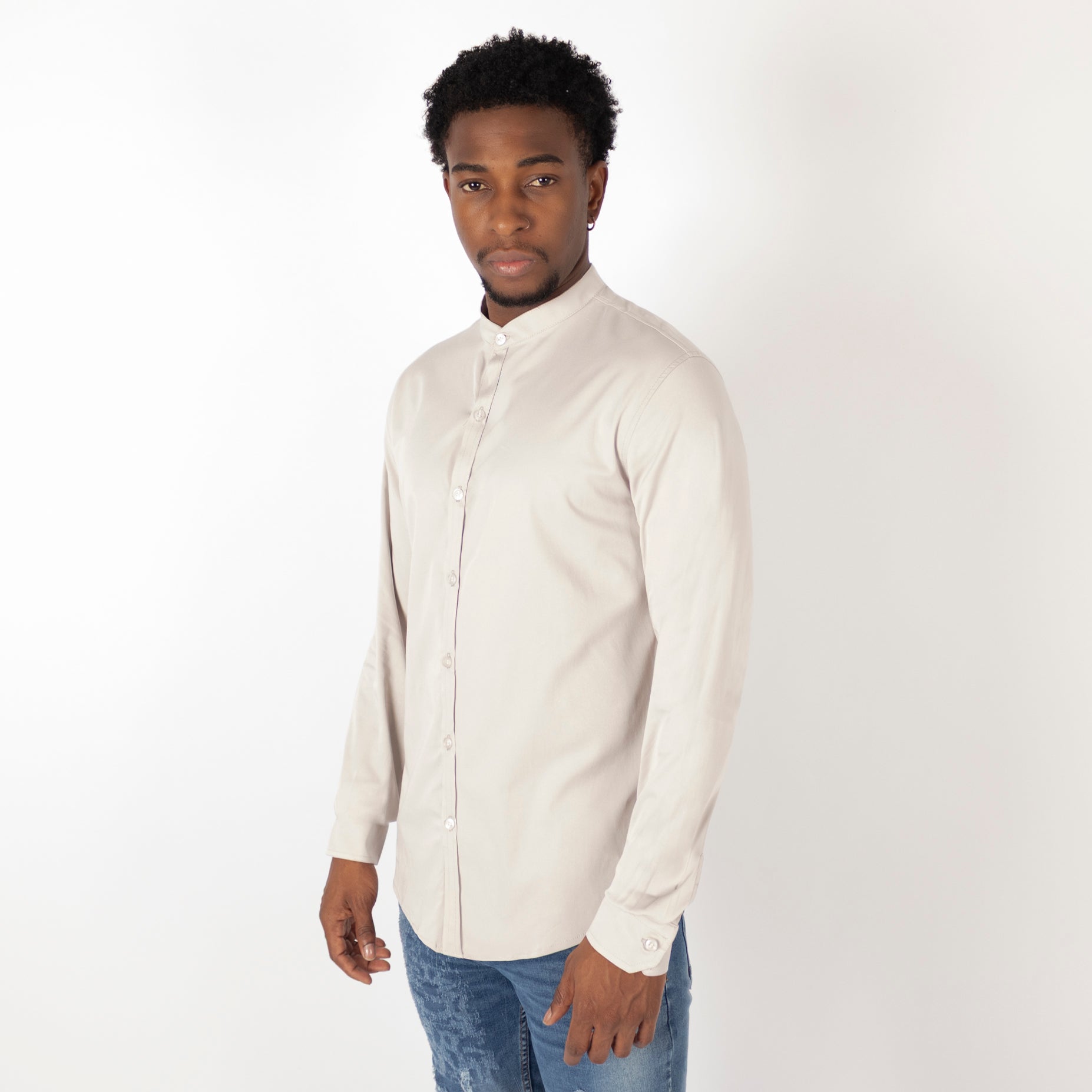 Camisa hombre Ml  neru gris