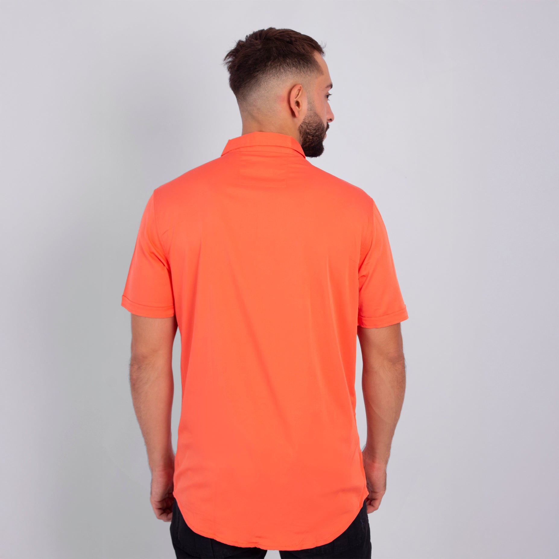 Camisa hombre básica salmon