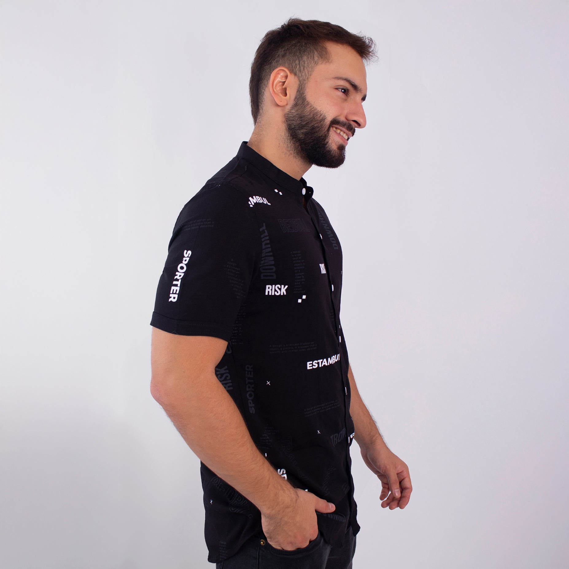 Camisa hombre letras