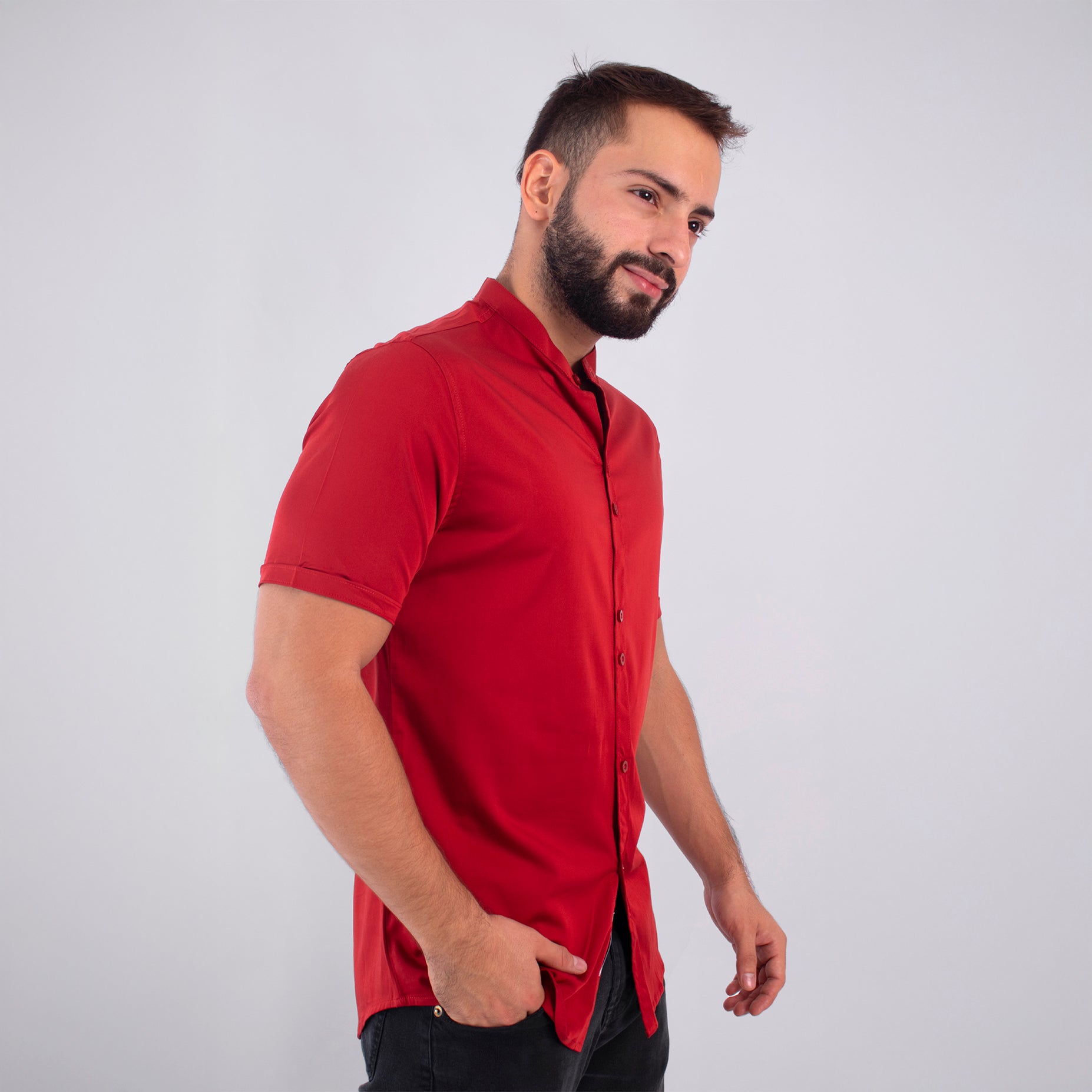 Camisa hombre Básica Roja